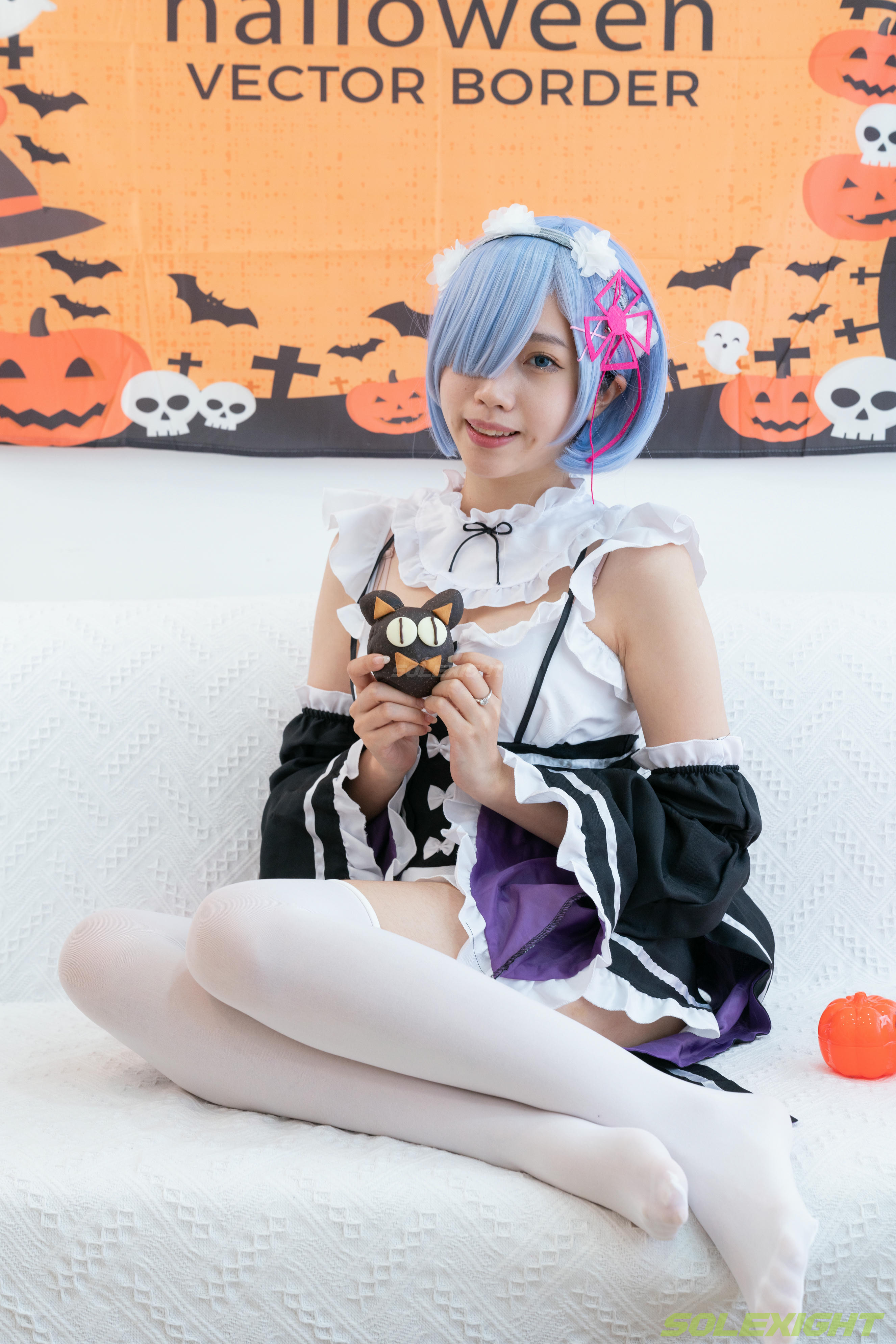台湾SOLEXIGHT NO.030 Neko-Socks（COS蕾姆、白丝、美足、踩物）（8000PX-71P+4K-1V）【高配版】-Neko-Socks-8000PX-Solexight_第3集