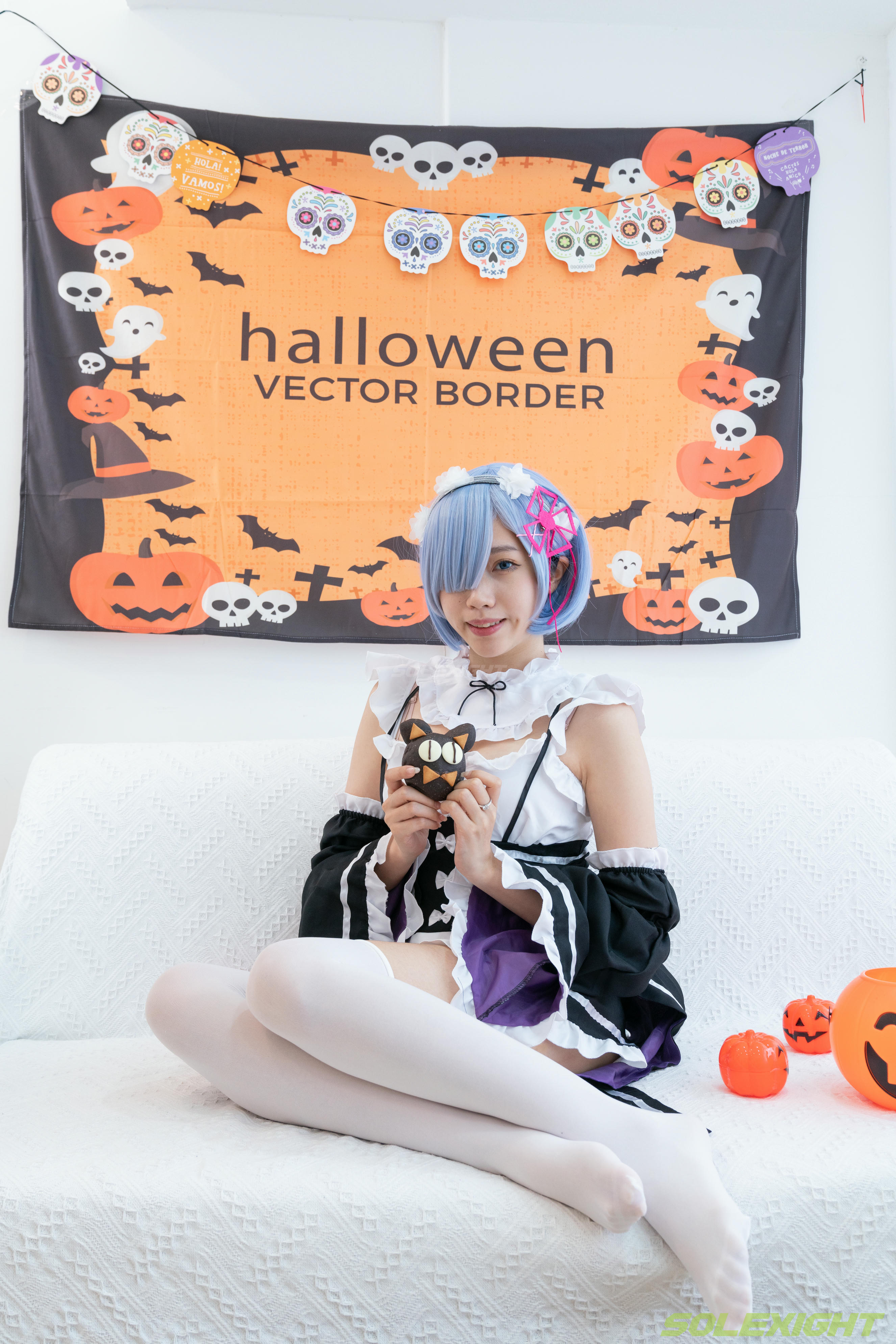 台湾SOLEXIGHT NO.030 Neko-Socks（COS蕾姆、白丝、美足、踩物）（8000PX-71P+4K-1V）【高配版】-Neko-Socks-8000PX-Solexight_第3集