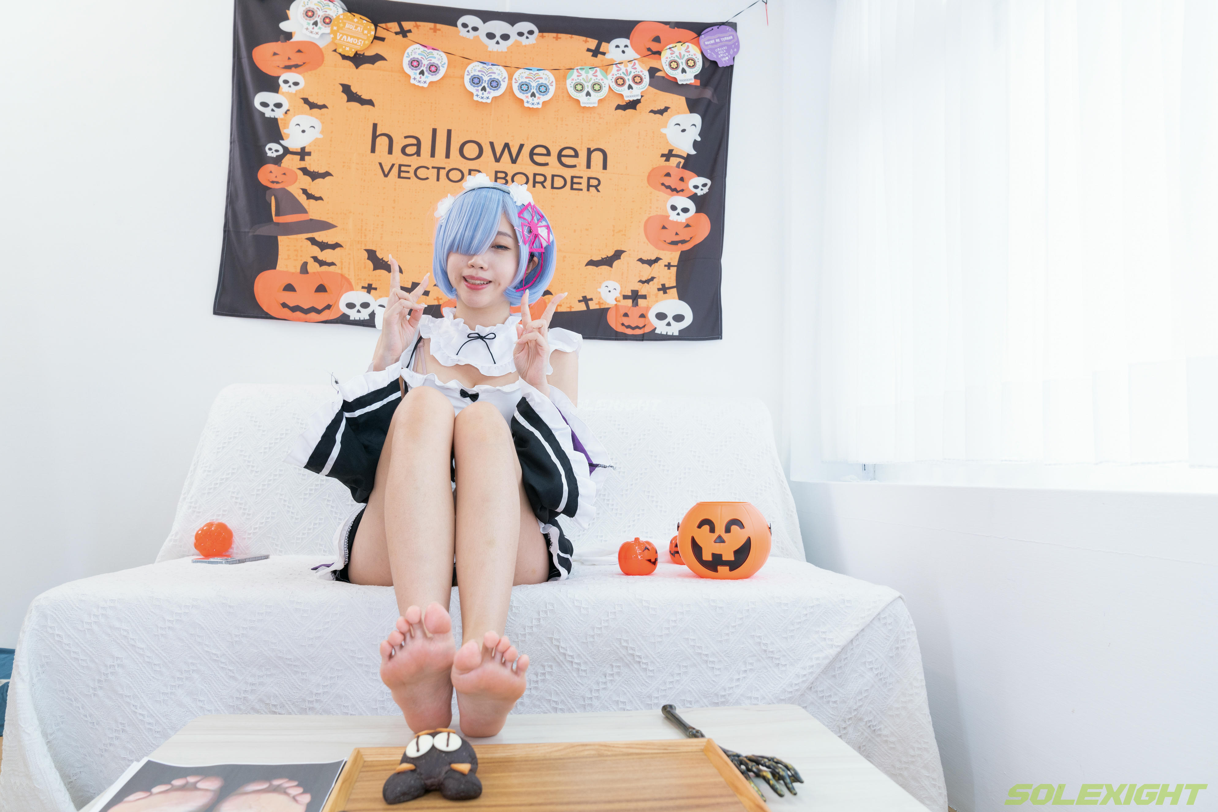 台湾SOLEXIGHT NO.030 Neko-Socks（COS蕾姆、白丝、美足、踩物）（8000PX-71P+4K-1V）【高配版】-Neko-Socks-8000PX-Solexight_第4集