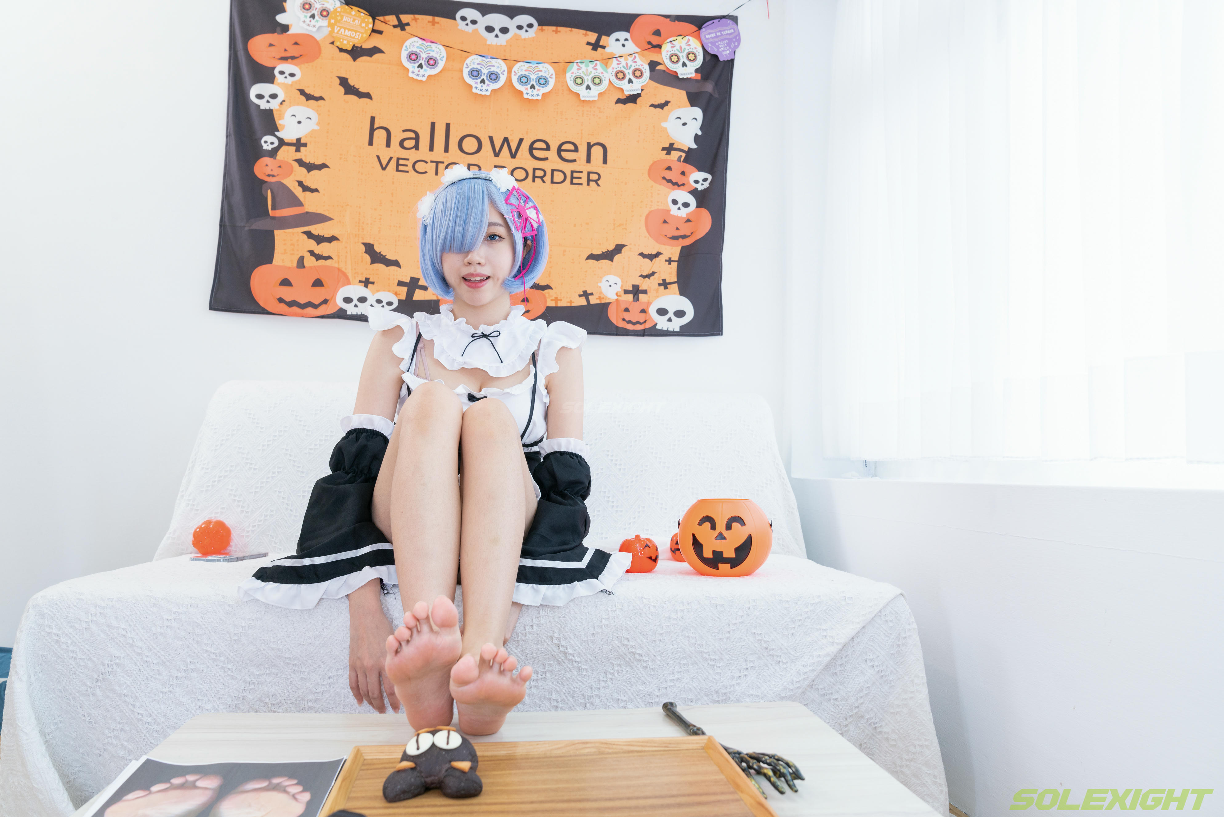 台湾SOLEXIGHT NO.030 Neko-Socks（COS蕾姆、白丝、美足、踩物）（8000PX-71P+4K-1V）【高配版】-Neko-Socks-8000PX-Solexight_第4集