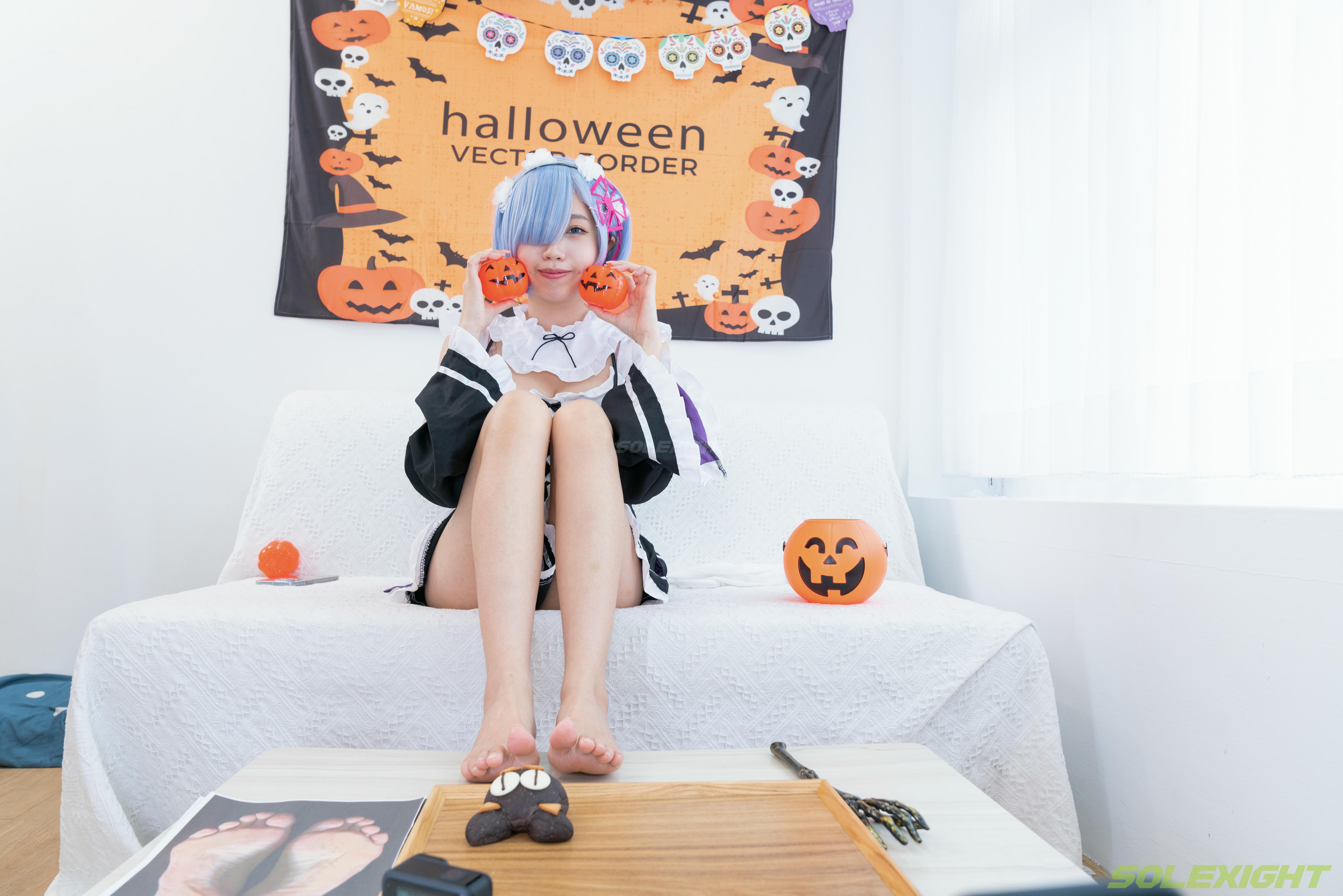 台湾SOLEXIGHT NO.030 Neko-Socks（COS蕾姆、白丝、美足、踩物）（8000PX-71P+4K-1V）【高配版】-Neko-Socks-8000PX-Solexight_第4集