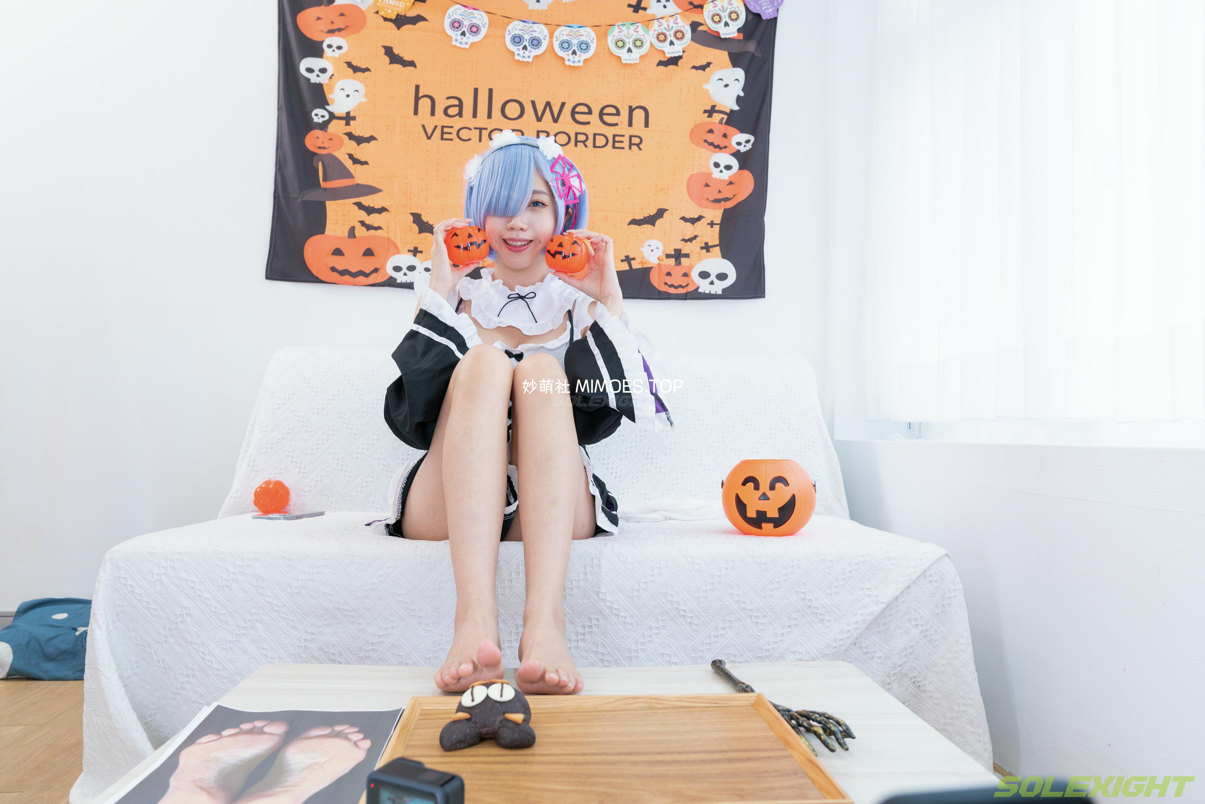 台湾SOLEXIGHT NO.030 Neko-Socks（COS蕾姆、白丝、美足、踩物）（8000PX-71P+4K-1V）【高配版】-Neko-Socks-8000PX-Solexight_第4集