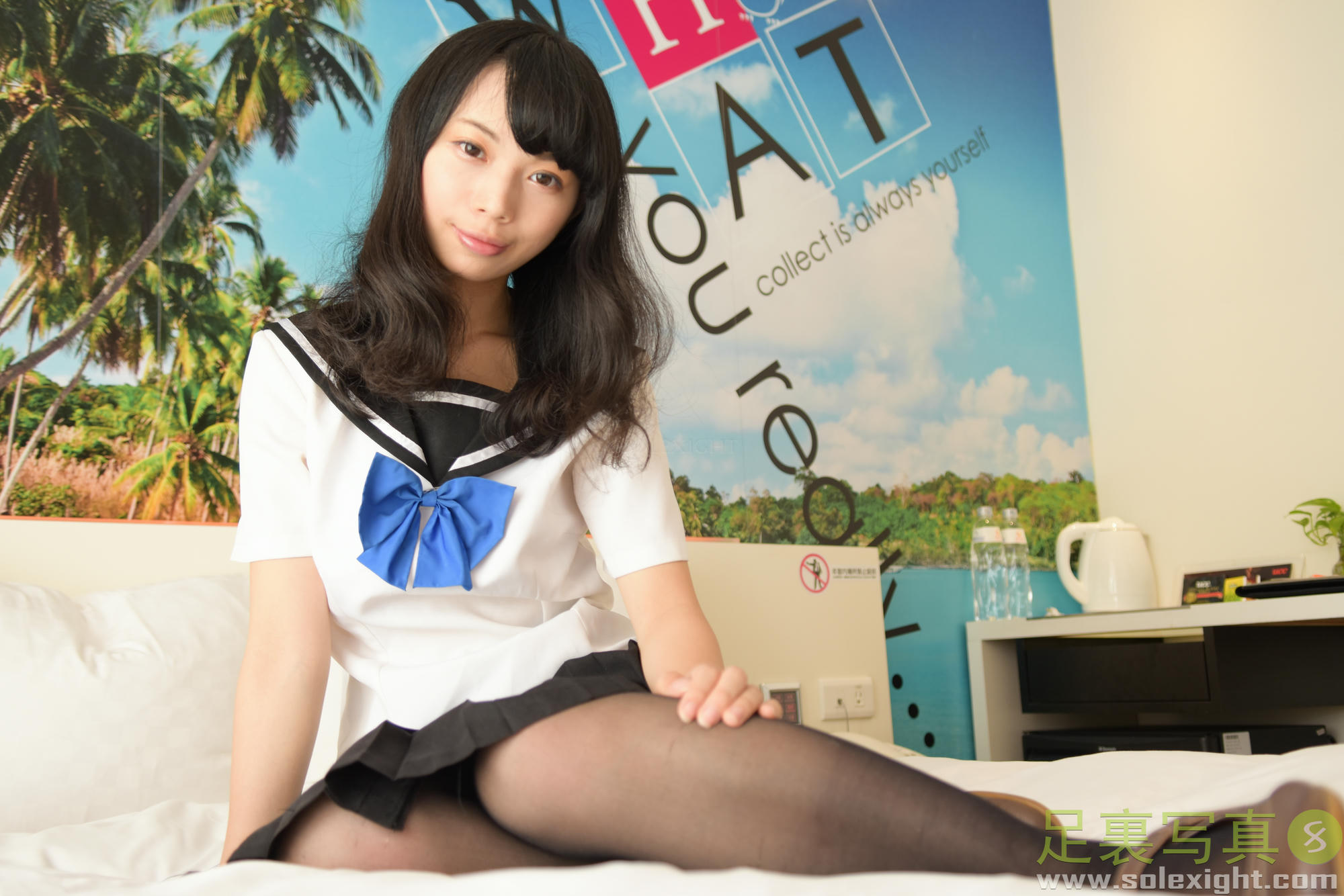 台湾SOLEXIGHT NO.032 Yuan（黑丝超近距离展示涂指甲油擦润肤乳裸足等）（3000PX-70P+1080P-1V）【高配版】_第1集