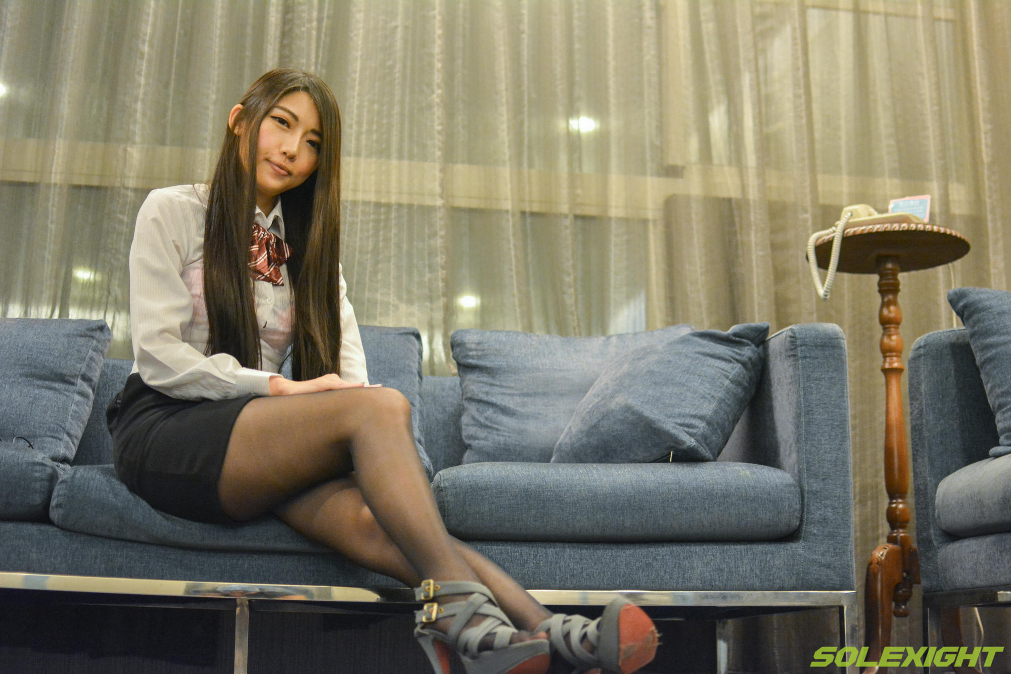台湾SOLEXIGHT NO.013 De-Picture（正妹职服诱惑浴室洗脚撕开丝袜）（3000PX-270P+1080P-1V）【高配版】_第8集