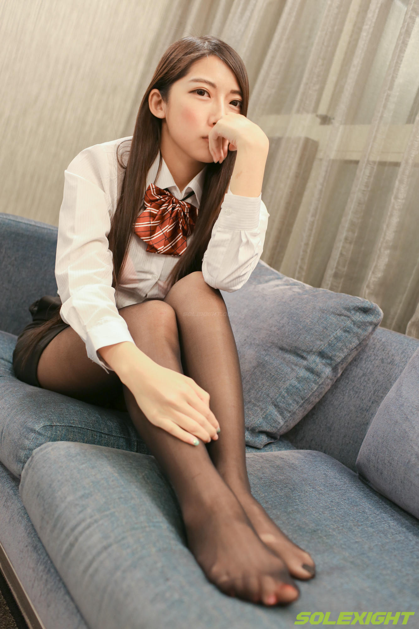 台湾SOLEXIGHT NO.013 De-Picture（正妹职服诱惑浴室洗脚撕开丝袜）（3000PX-270P+1080P-1V）【高配版】_第8集