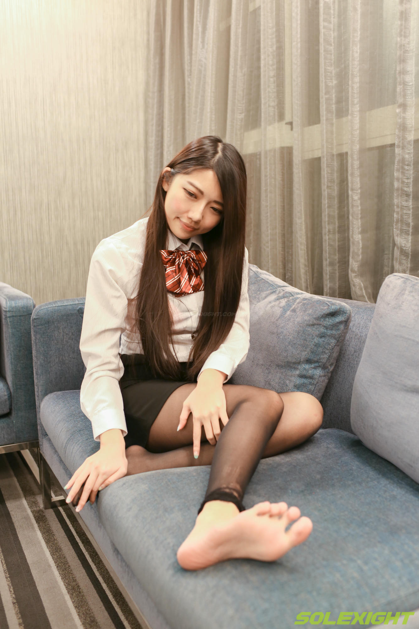 台湾SOLEXIGHT NO.013 De-Picture（正妹职服诱惑浴室洗脚撕开丝袜）（3000PX-270P+1080P-1V）【高配版】_第9集
