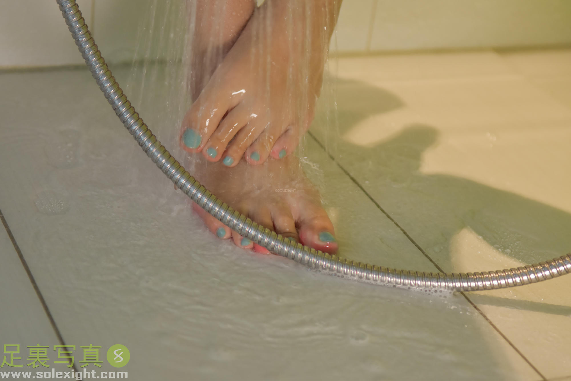 台湾SOLEXIGHT NO.015 Laura (Soles)-Picture（研究生、足底特寫、黑絲足美腿、蓝色指甲）（3000PX-195P）_第3集