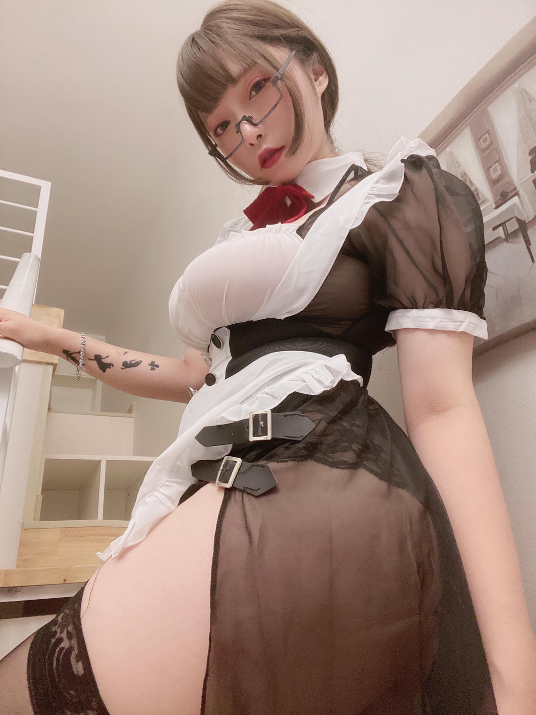 是三不是世w NO.001 透明女仆桃 [26P-96MB]_第1集