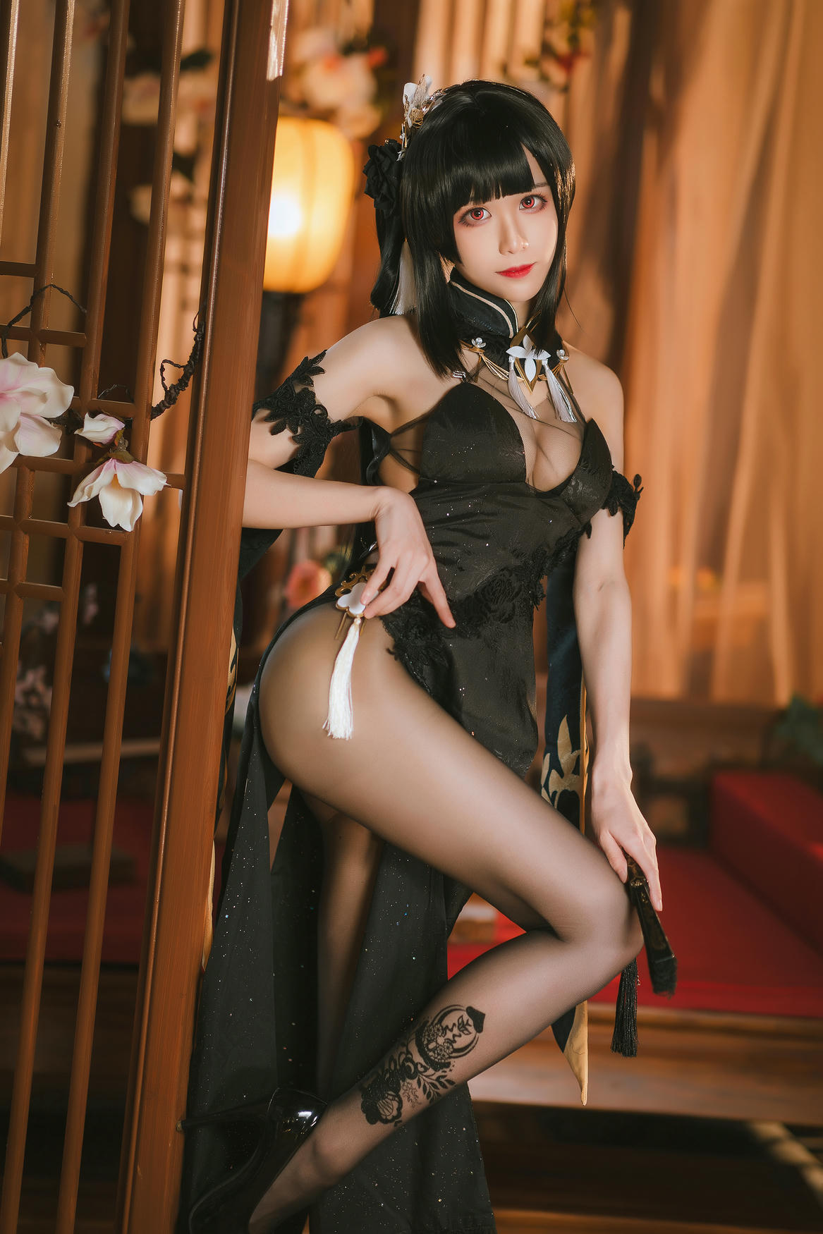 Tomoyo酱 NO.013 碧蓝航线 镇海旗袍 [27P 170MB]_第1集