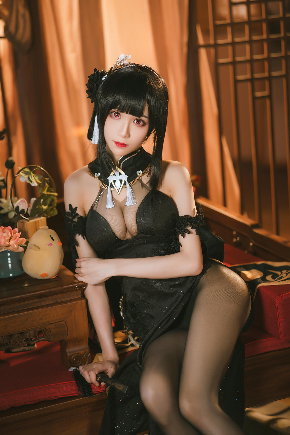 Tomoyo酱 NO.013 碧蓝航线 镇海旗袍 [27P 170MB]_第1集