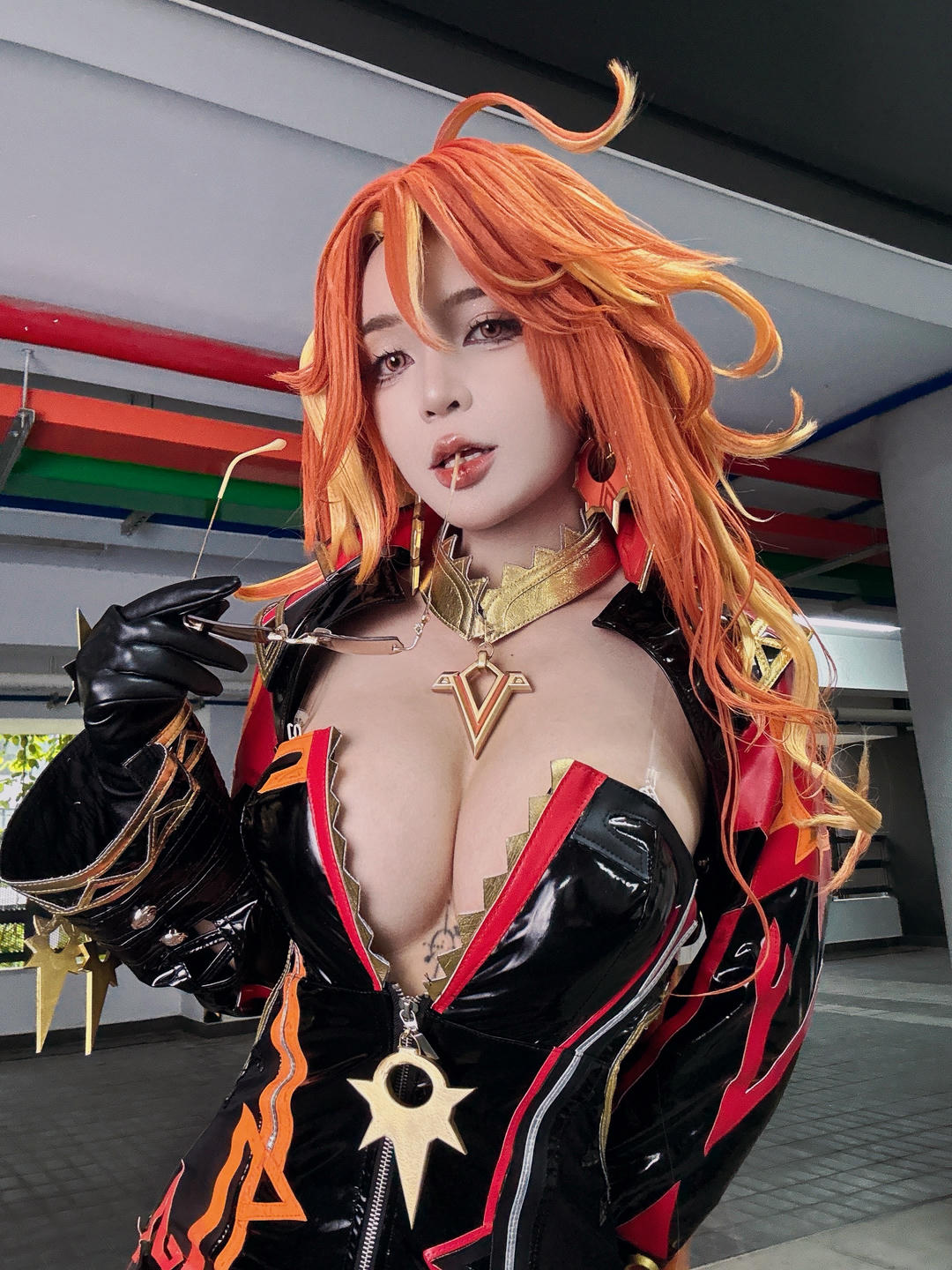 越南coser-Umeko J NO.128 cosplay Mavuika Genshin Impact [96P9V-1.25G][-Pic_第4集