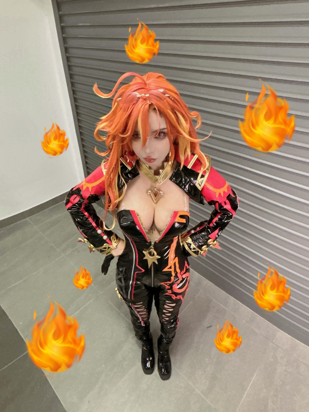 越南coser-Umeko J NO.128 cosplay Mavuika Genshin Impact [96P9V-1.25G][-Pic_第4集