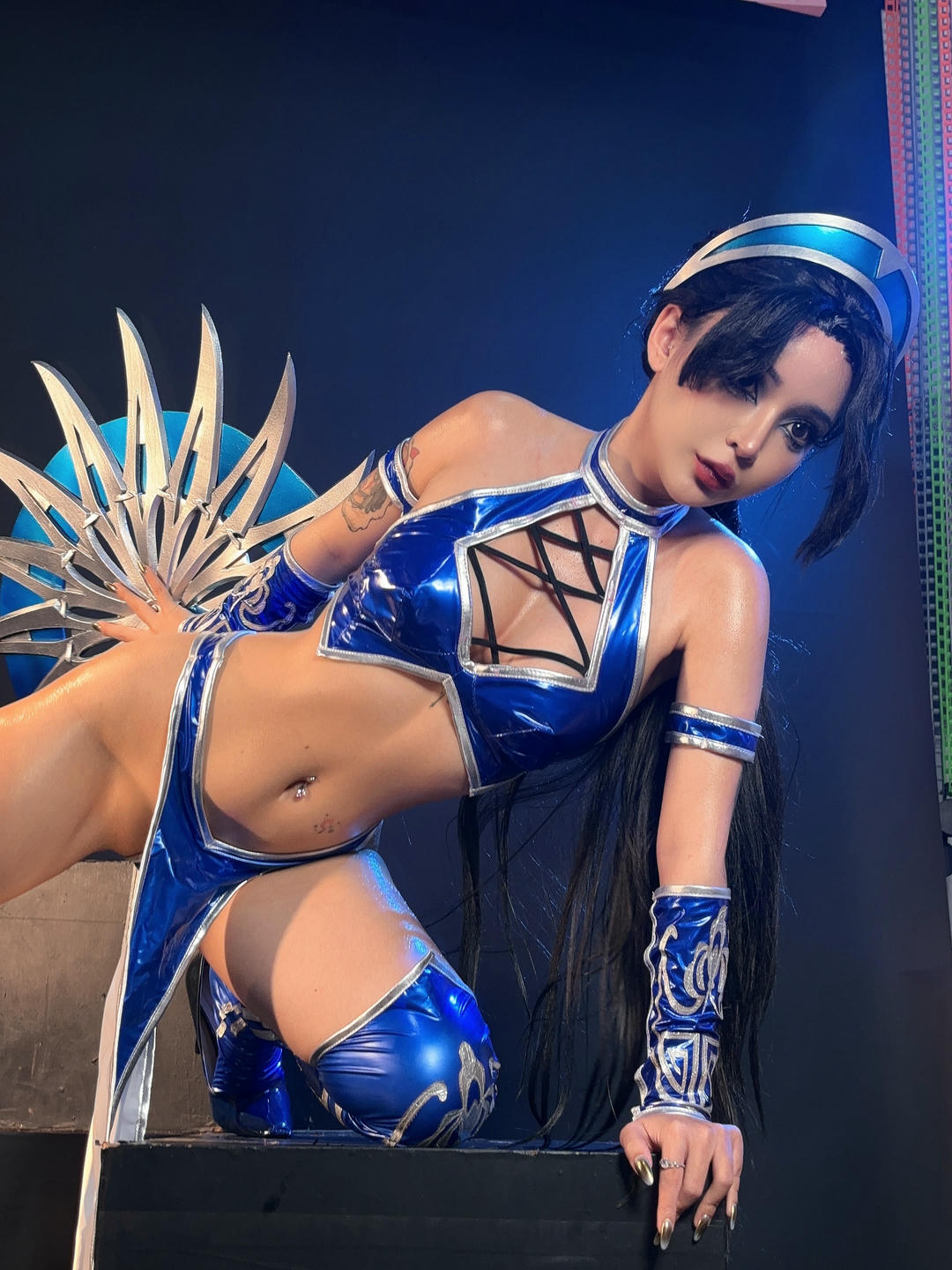 越南coser-Umeko J NO.080 cosplay Kitana Mortal Kombat [118P9V 2.54GB]-Pic_第6集