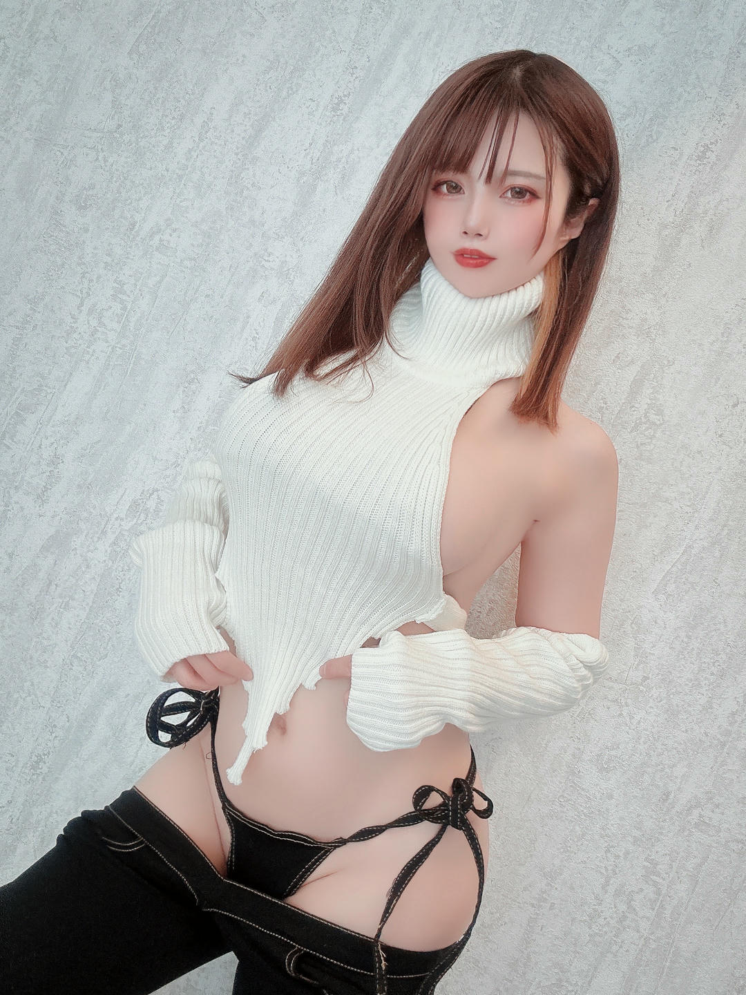 日本coser-Uriうり-Fantia-2023-05-21 白ニットちゃん🧶17sheets_第1集