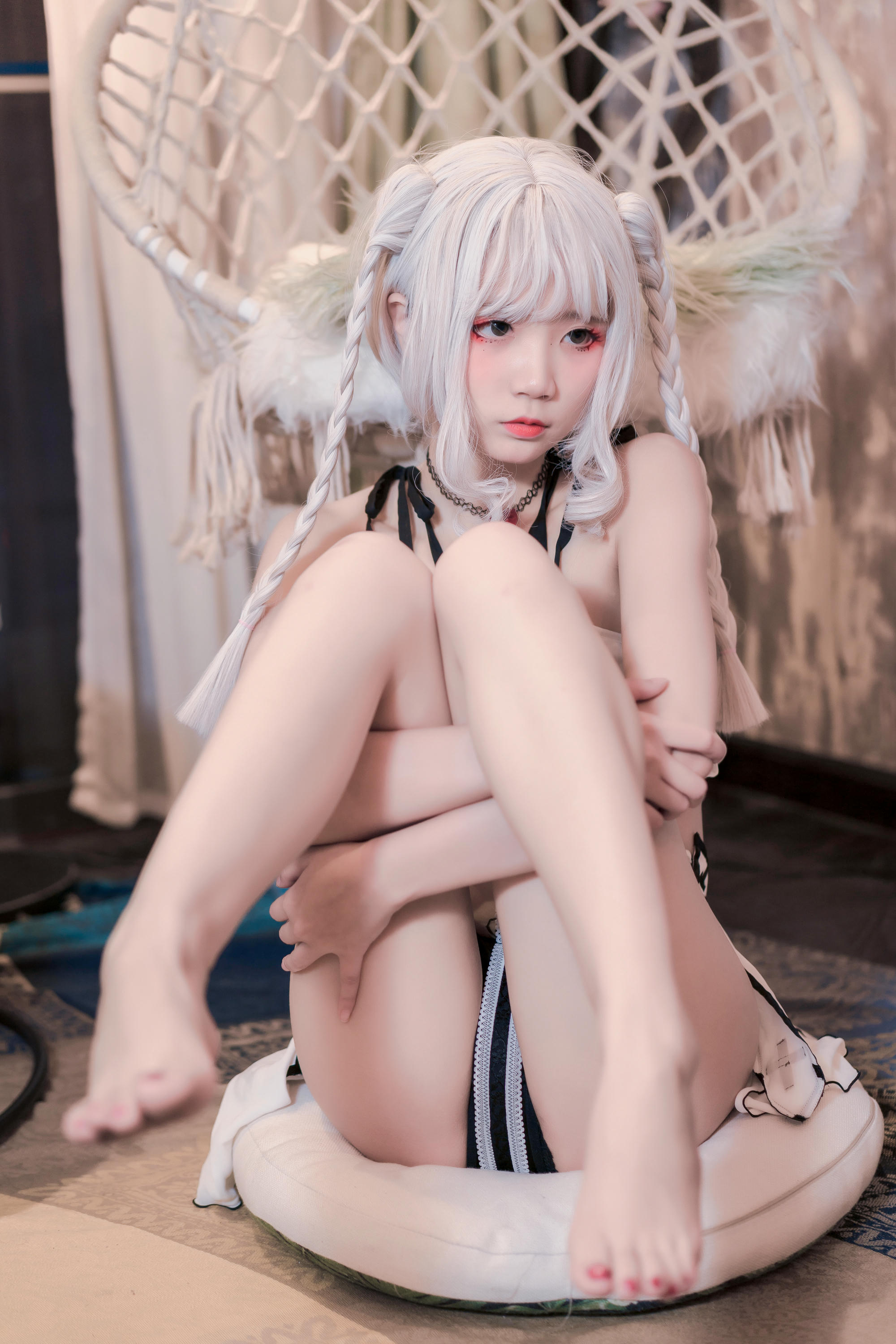 五更百鬼 NO.043 圣女 吊带黑丝 [60P 873MB]_第2集