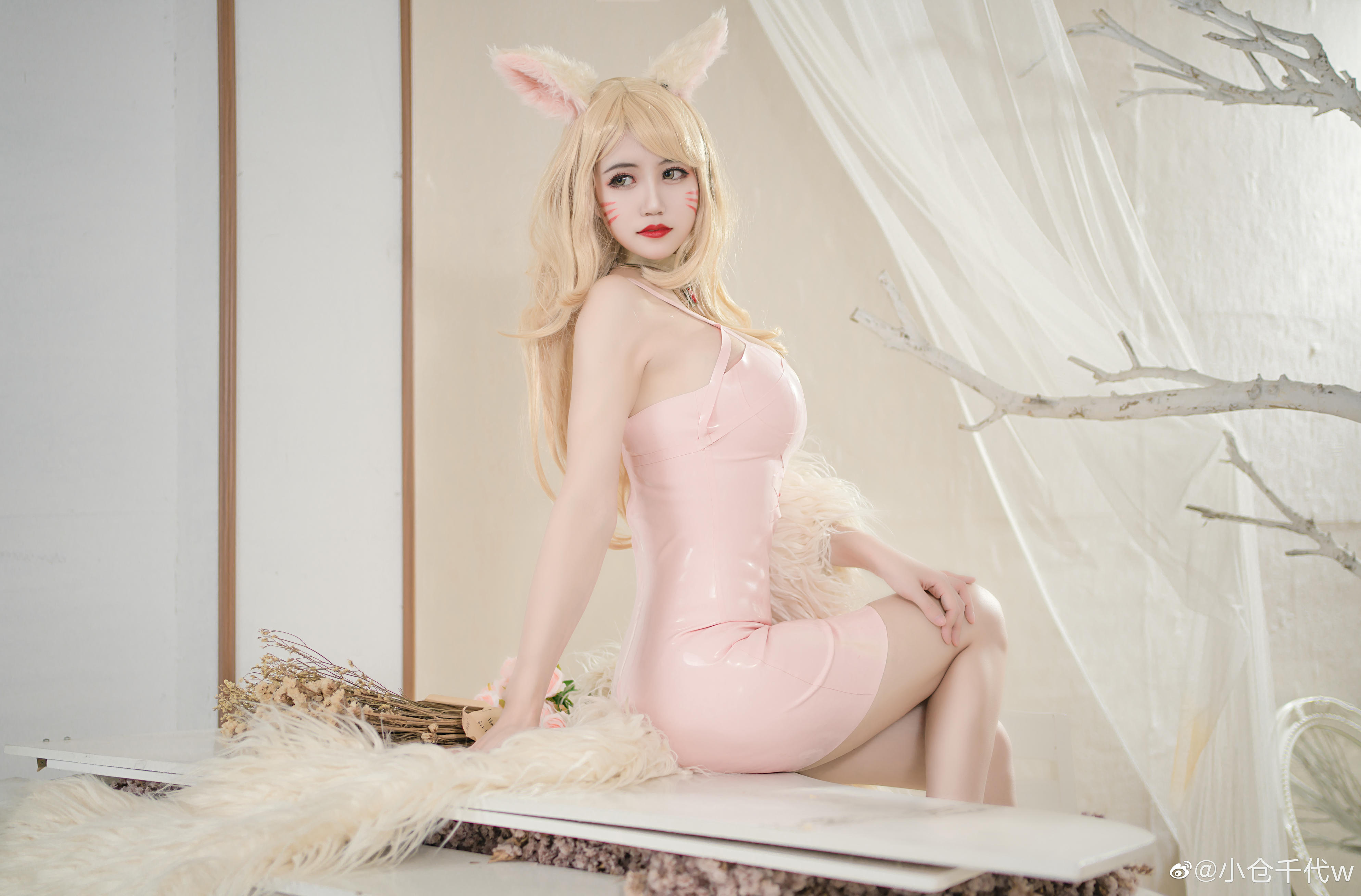 小仓千代w 微博图[354P-1.8GB]-粉色阿狸_第1集