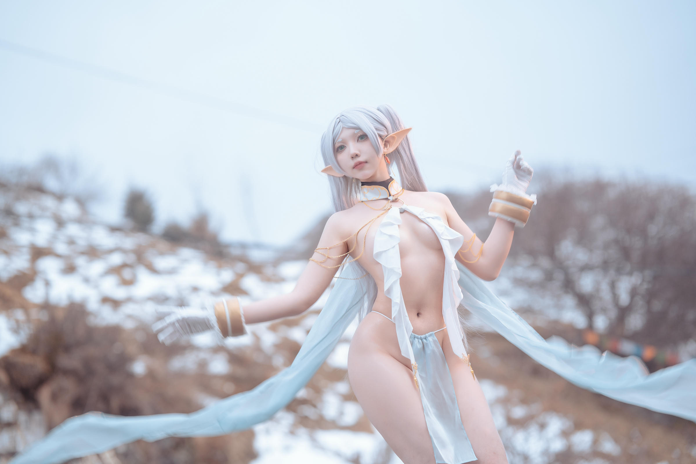 小和甜酒 NO.012 &橙风千雅 雪山 菲伦&芙莉莲 [88P-569MB]_第1集
