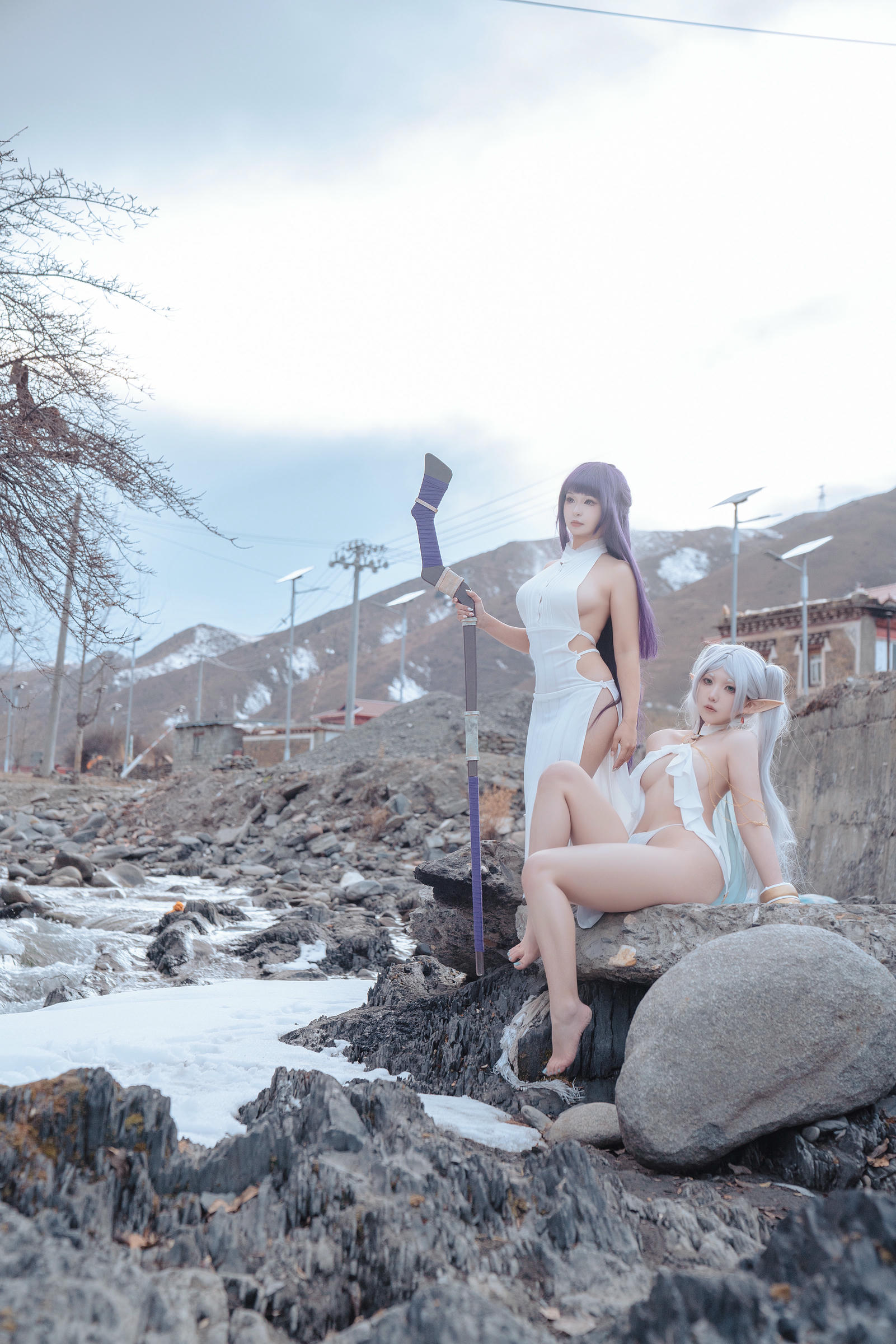 小和甜酒 NO.012 &橙风千雅 雪山 菲伦&芙莉莲 [88P-569MB]_第3集