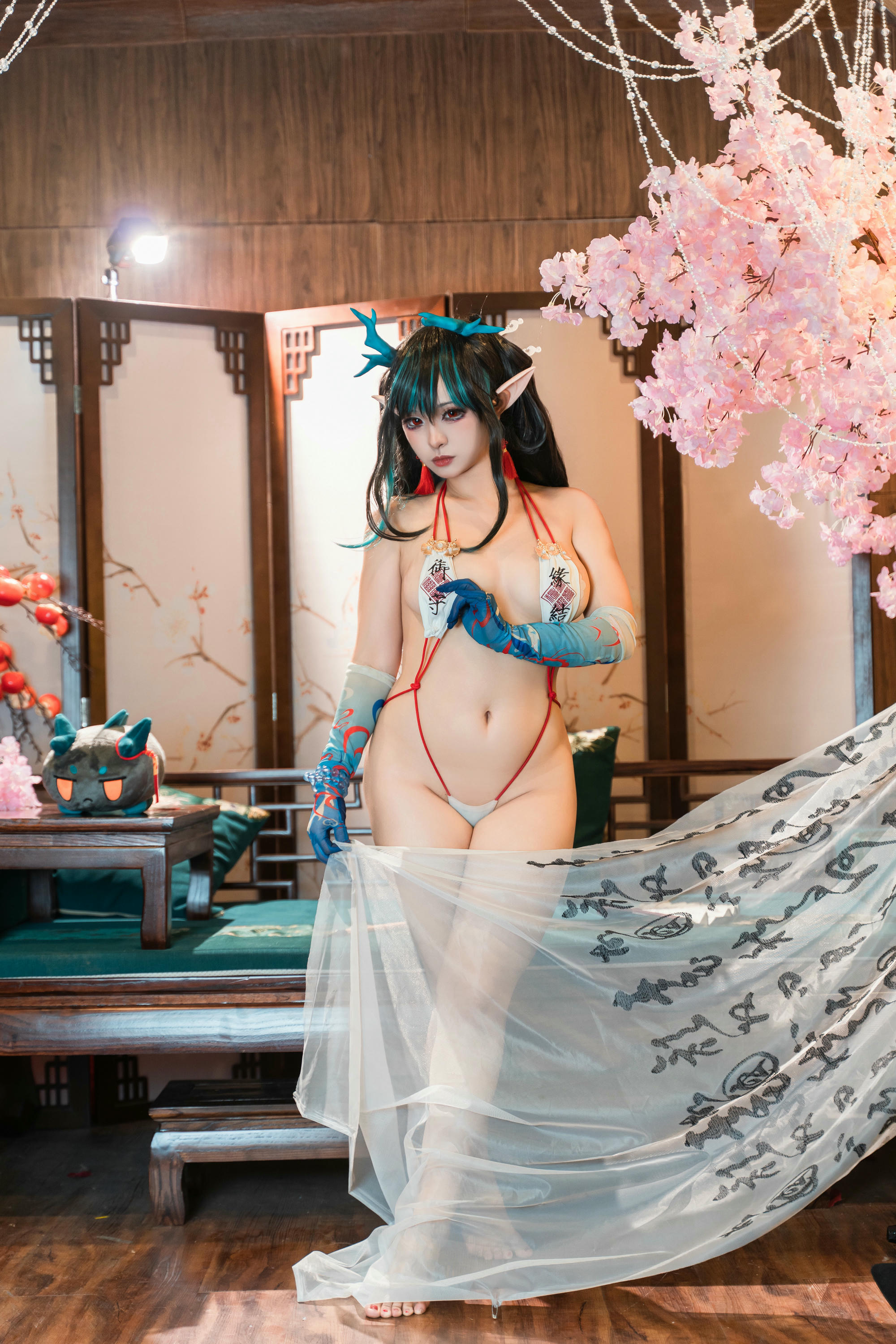 小和甜酒 NO.003 &橙风千雅 年夕旗袍双人御守 [189P 788MB]-明日方舟年夕双人_第7集