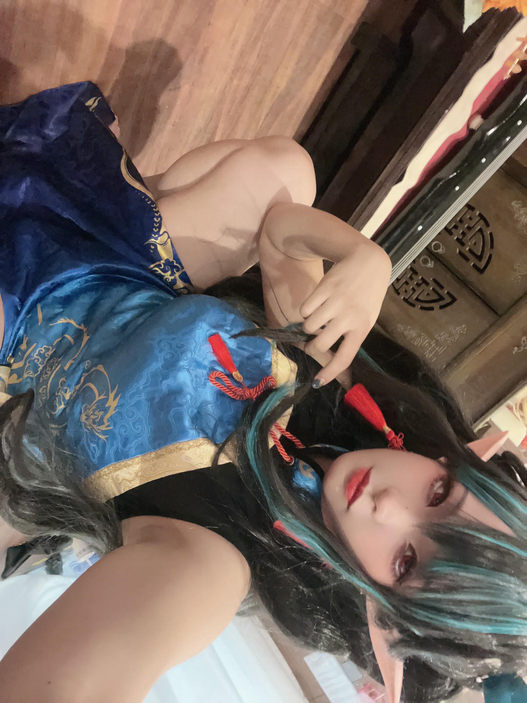 小和甜酒 NO.003 &橙风千雅 年夕旗袍双人御守 [189P 788MB]-阿呀自拍_第2集
