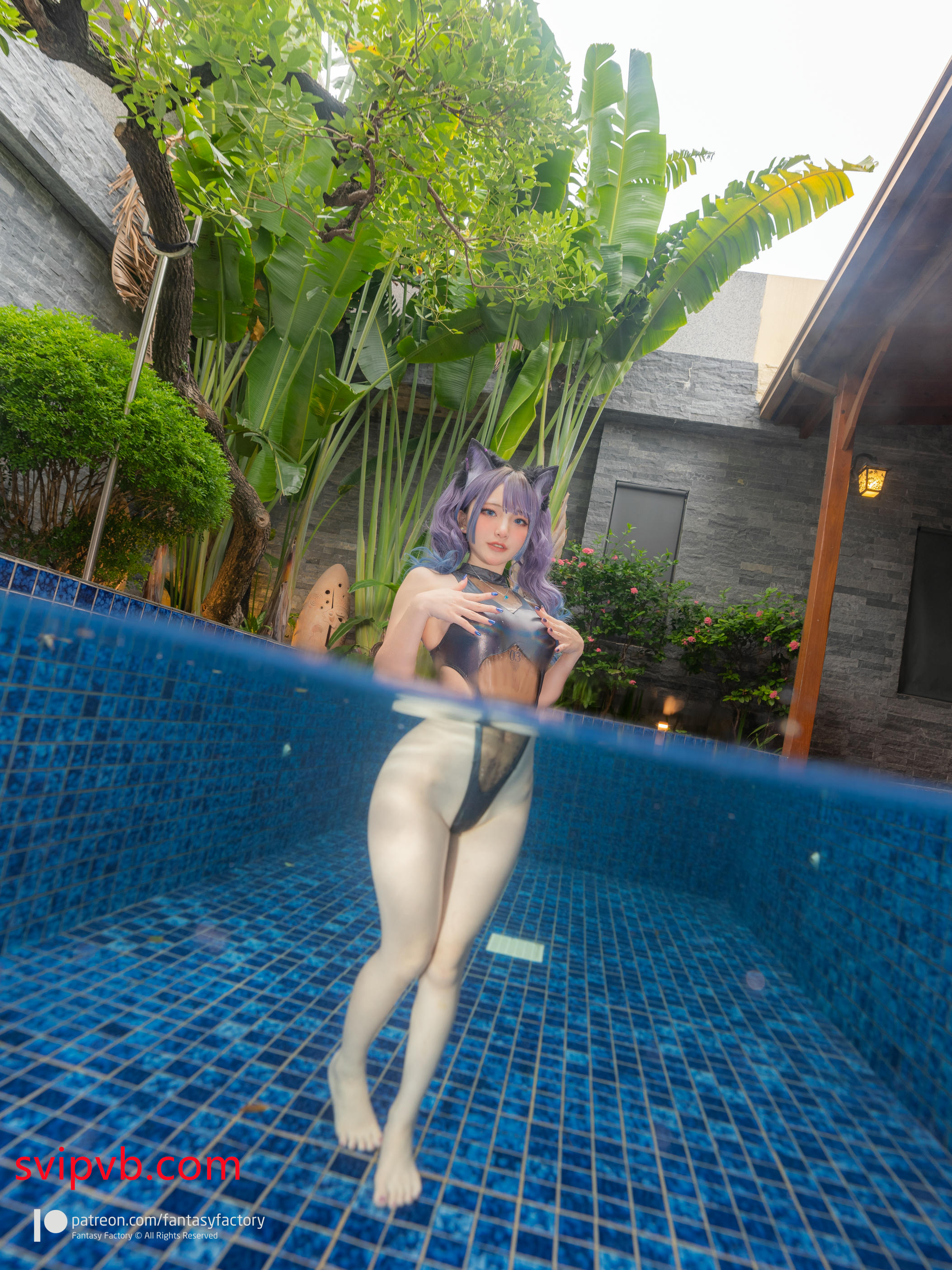 台湾写真模特fantastic小丁-Purple black cat_第1集