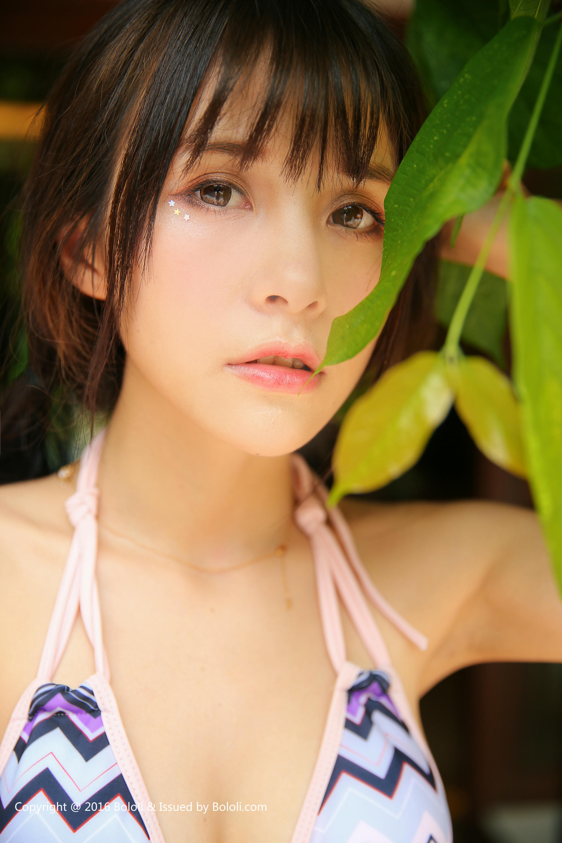 夏美酱 NO.027 [BoLoli波萝社] 2017.03.15 BOL031 泳池saber水着条纹比基尼  [40P-482MB]_第2集