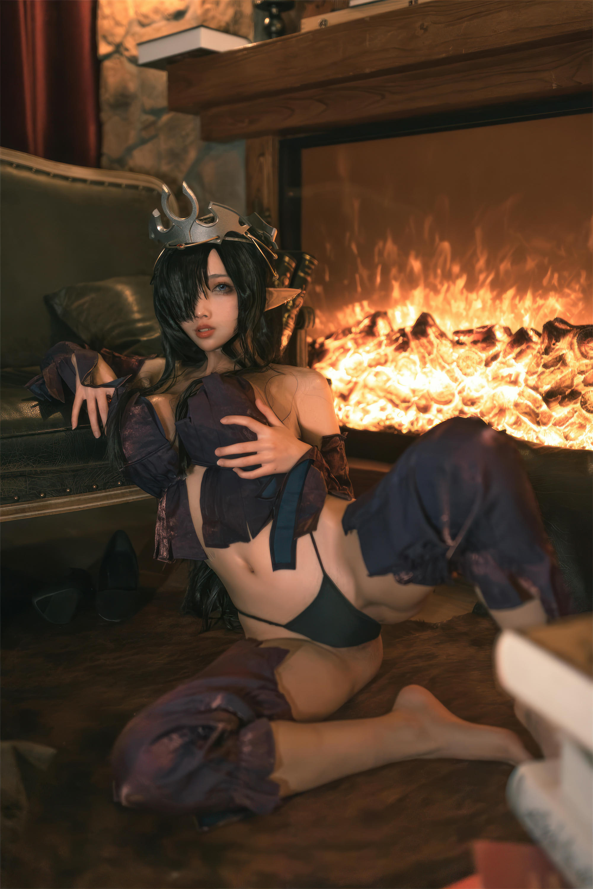 杏仁曲奇 NO.012 黑兽 精灵女王 [60P-491MB]_第2集