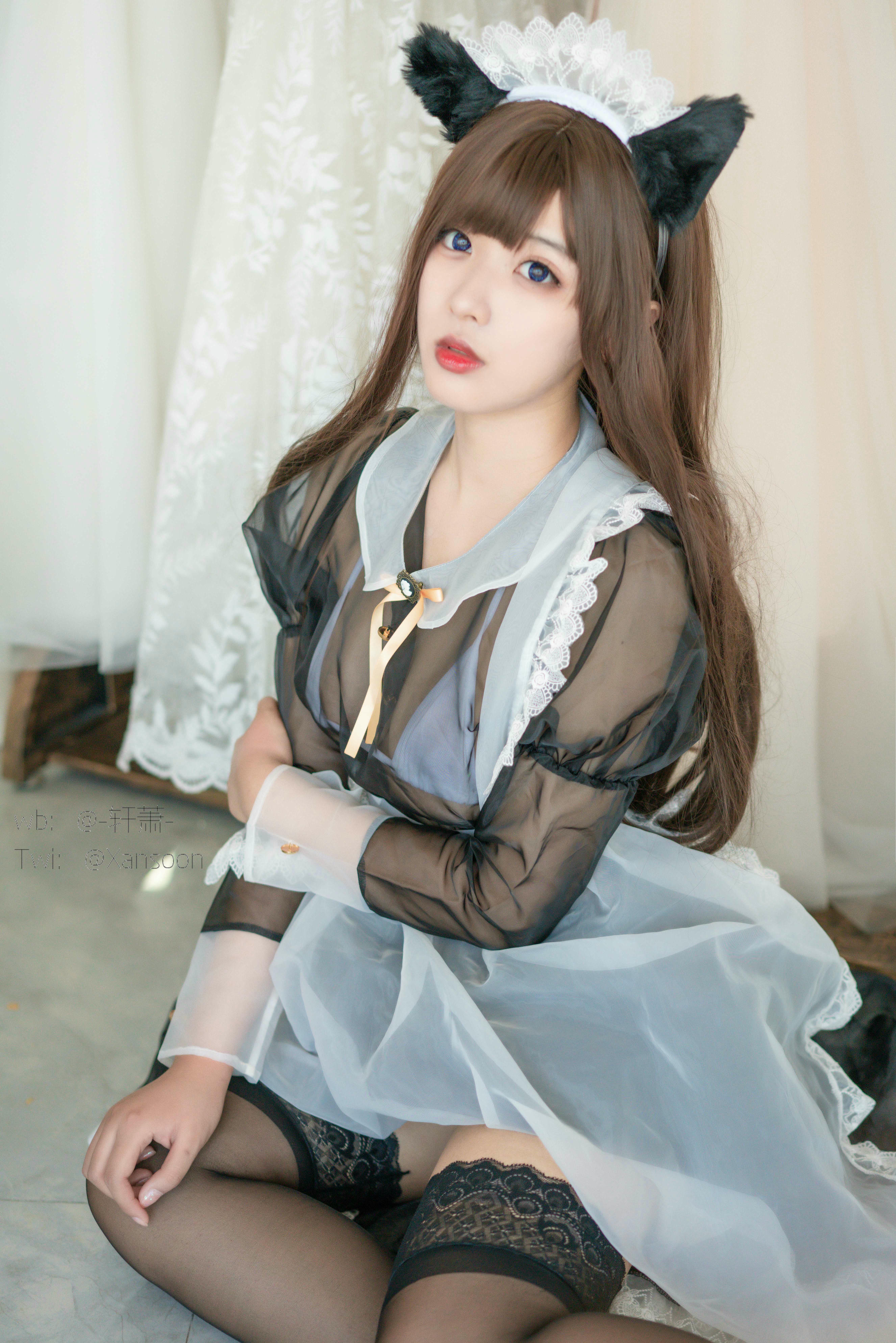 轩萧学姐 NO.009 透明女仆 [28P-44MB]_第2集