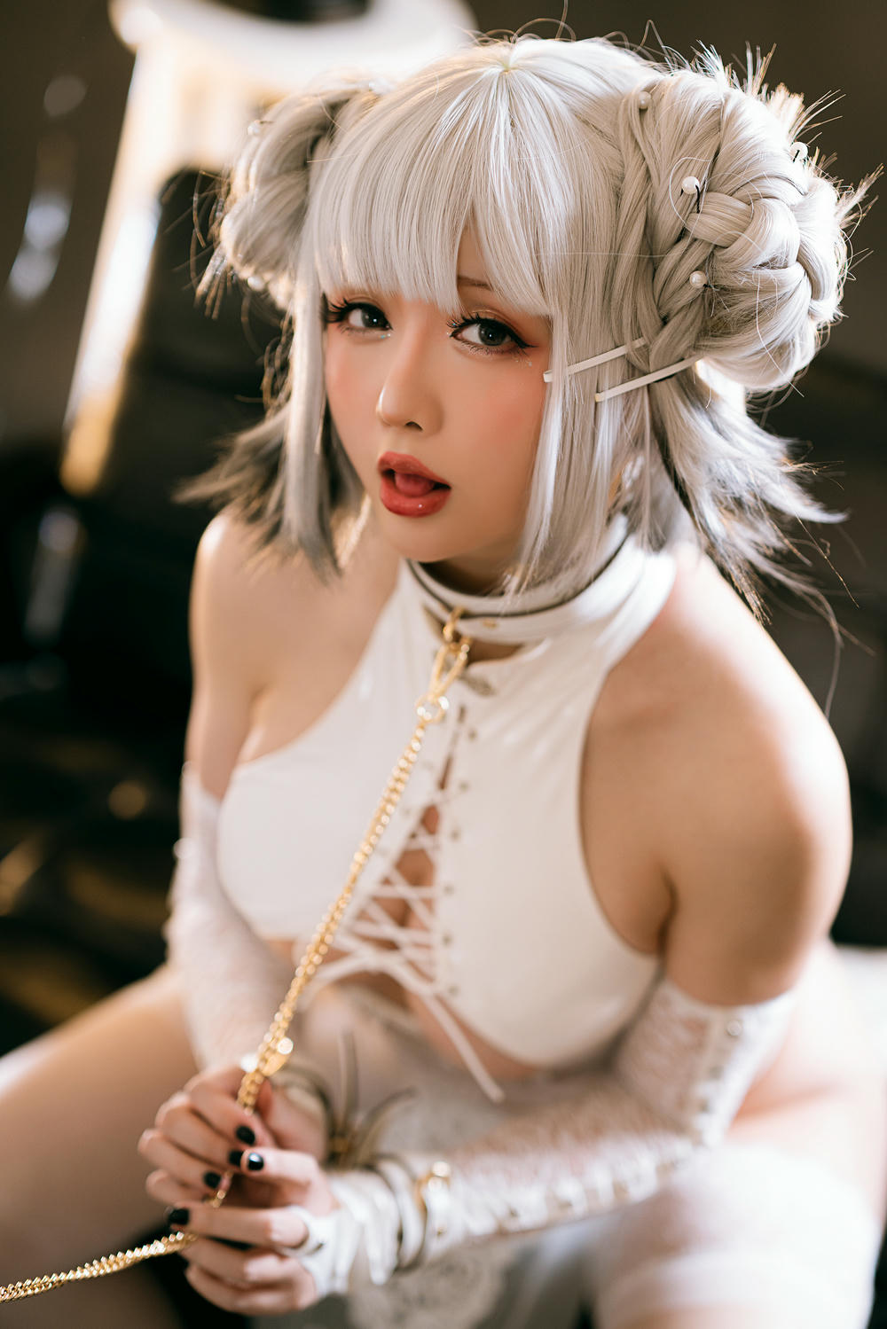 星之迟迟 - NO.71 白狗勾 旗袍 [90P20V-1.98GB]-正片_第2集