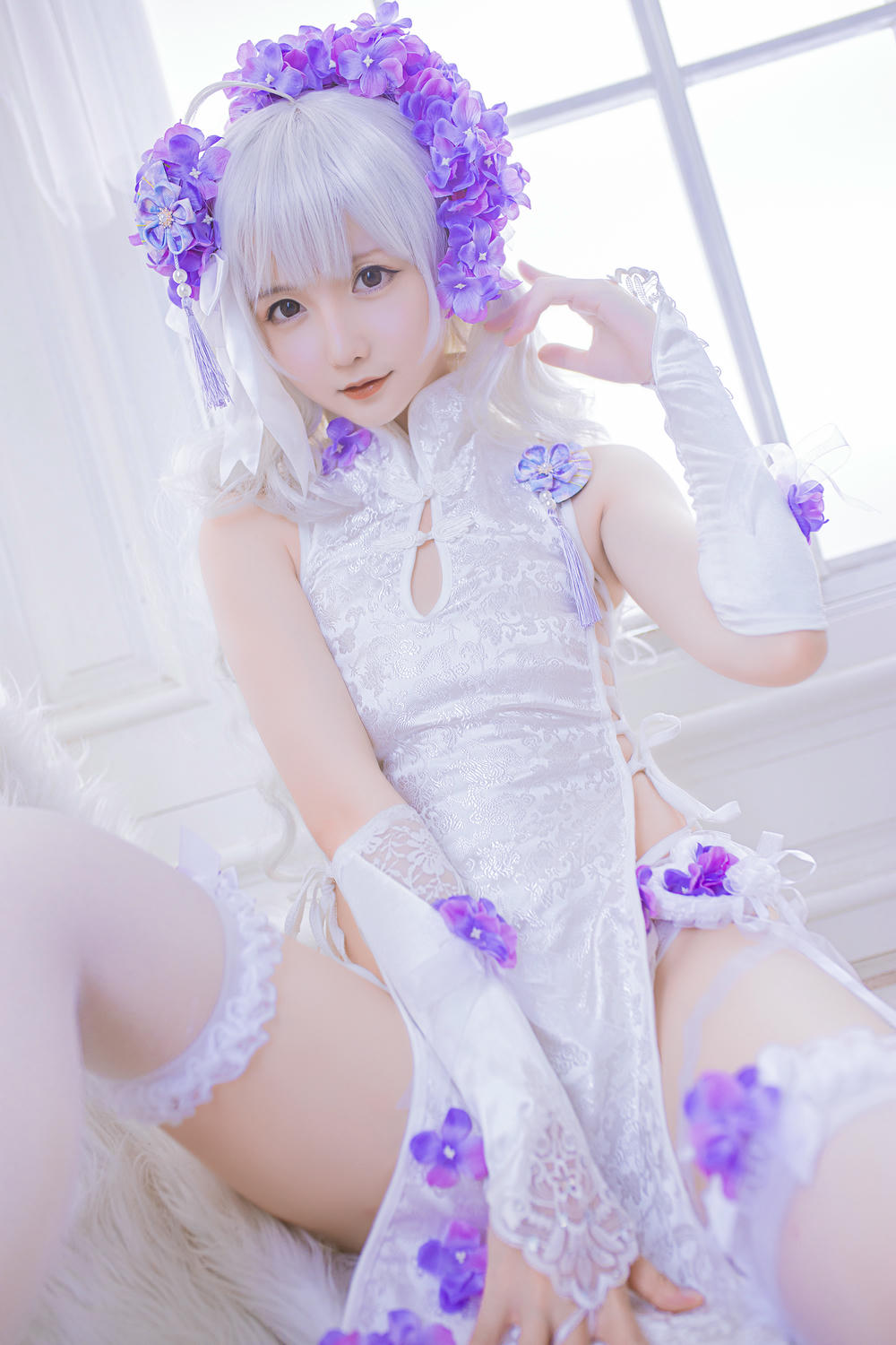 星之迟迟 - NO.07 花鸟风月 电子版 [305P-955MB]-《花鸟风月》电子版-花与旗袍-白_第1集