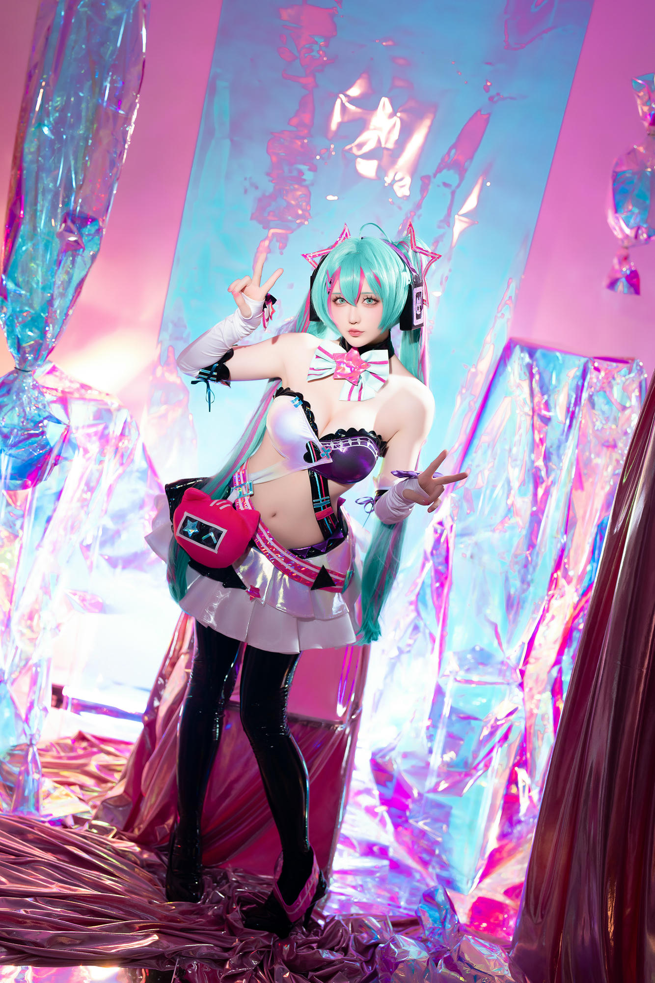 星之迟迟 NO.261 2024-7-B Miku初音未来 喵斯快跑 [73P1V 2.23GB]_第1集