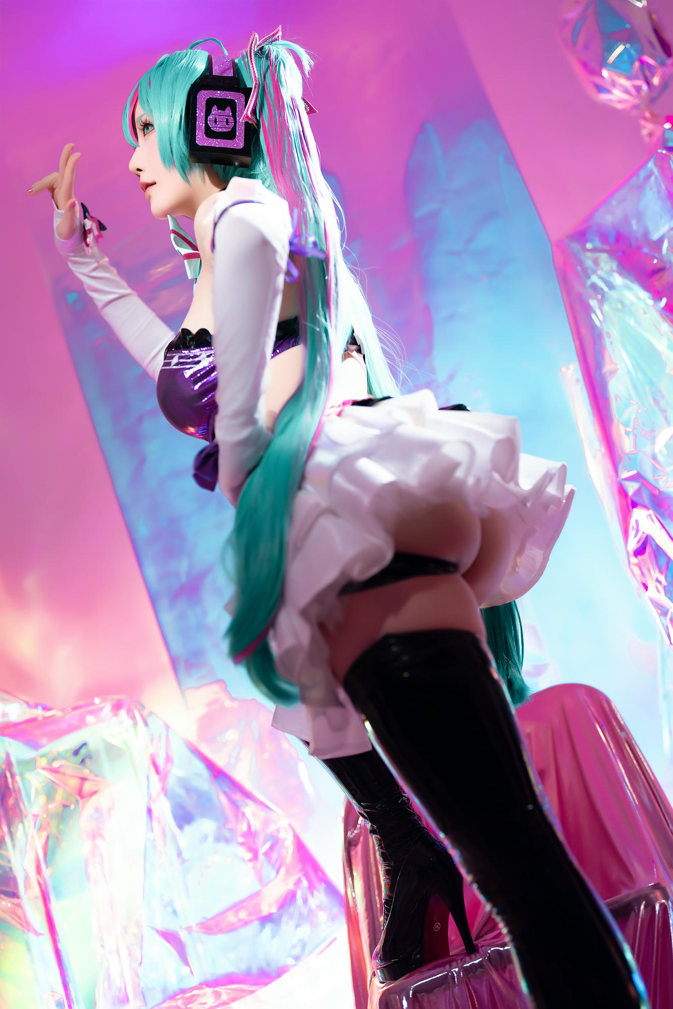星之迟迟 NO.261 2024-7-B Miku初音未来 喵斯快跑 [73P1V 2.23GB]_第1集
