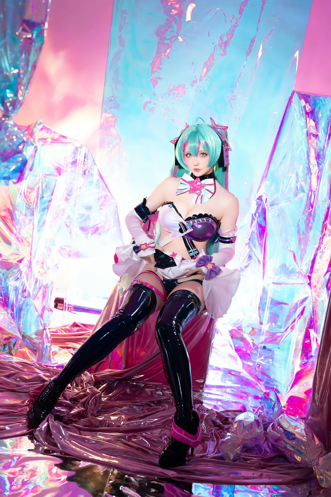 星之迟迟 NO.261 2024-7-B Miku初音未来 喵斯快跑 [73P1V 2.23GB]_第2集