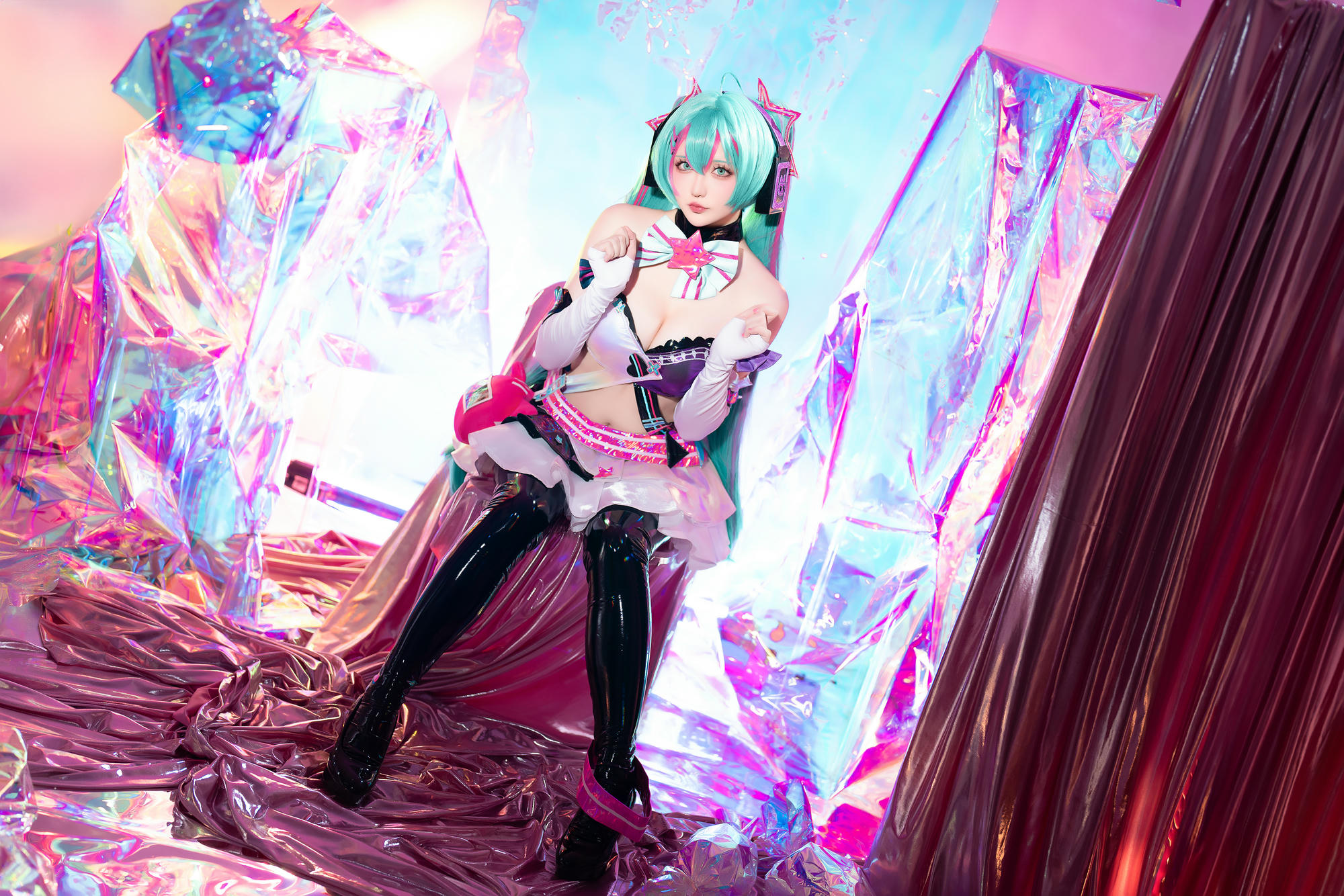 星之迟迟 NO.261 2024-7-B Miku初音未来 喵斯快跑 [73P1V 2.23GB]_第2集