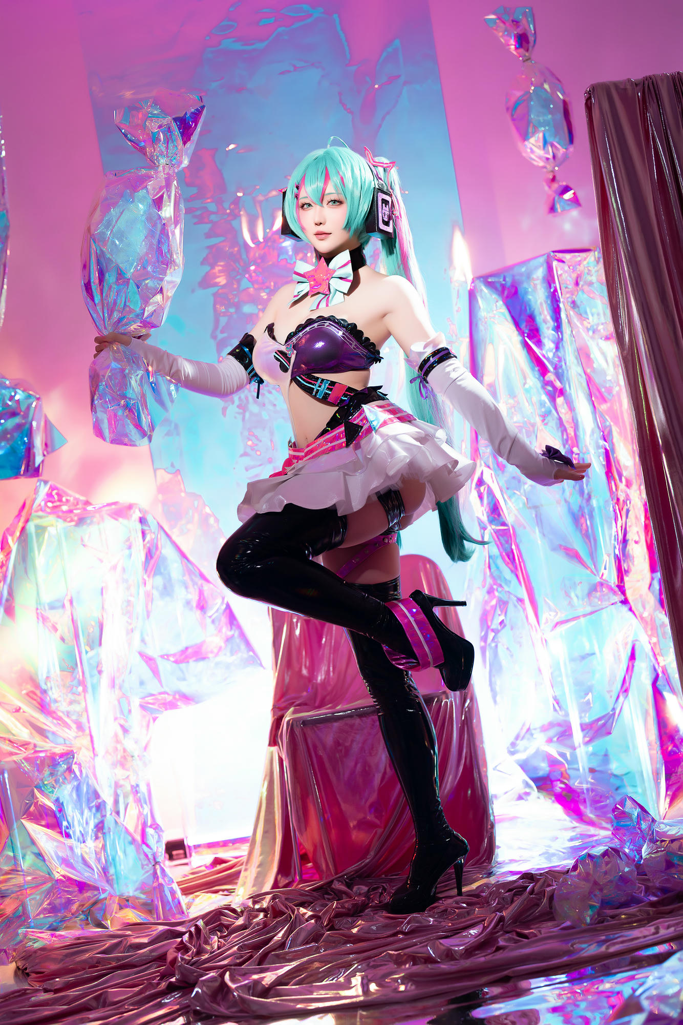 星之迟迟 NO.261 2024-7-B Miku初音未来 喵斯快跑 [73P1V 2.23GB]_第2集