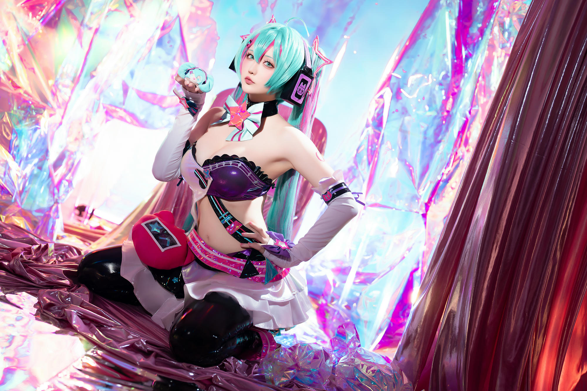 星之迟迟 NO.261 2024-7-B Miku初音未来 喵斯快跑 [73P1V 2.23GB]_第2集