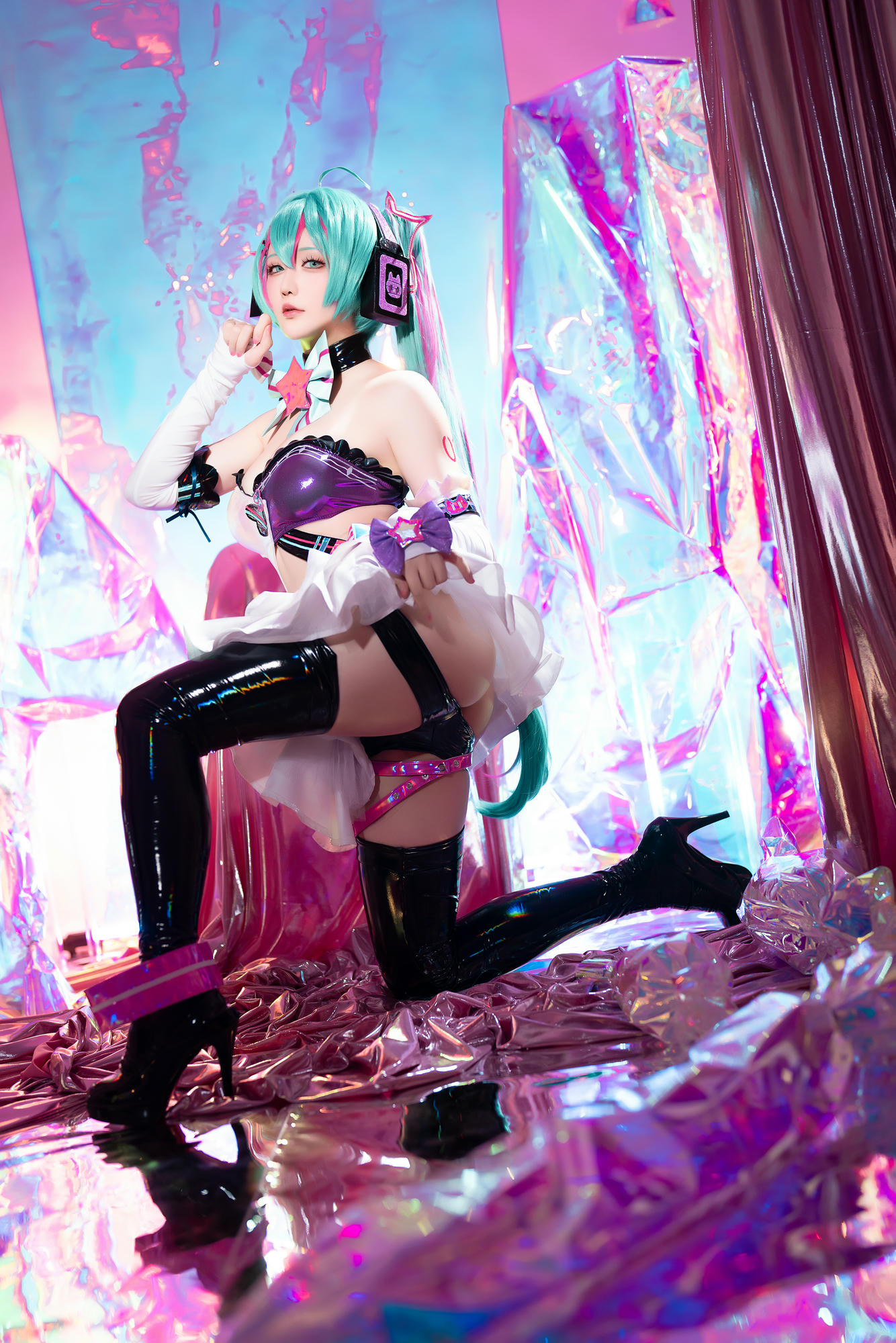 星之迟迟 NO.261 2024-7-B Miku初音未来 喵斯快跑 [73P1V 2.23GB]_第2集