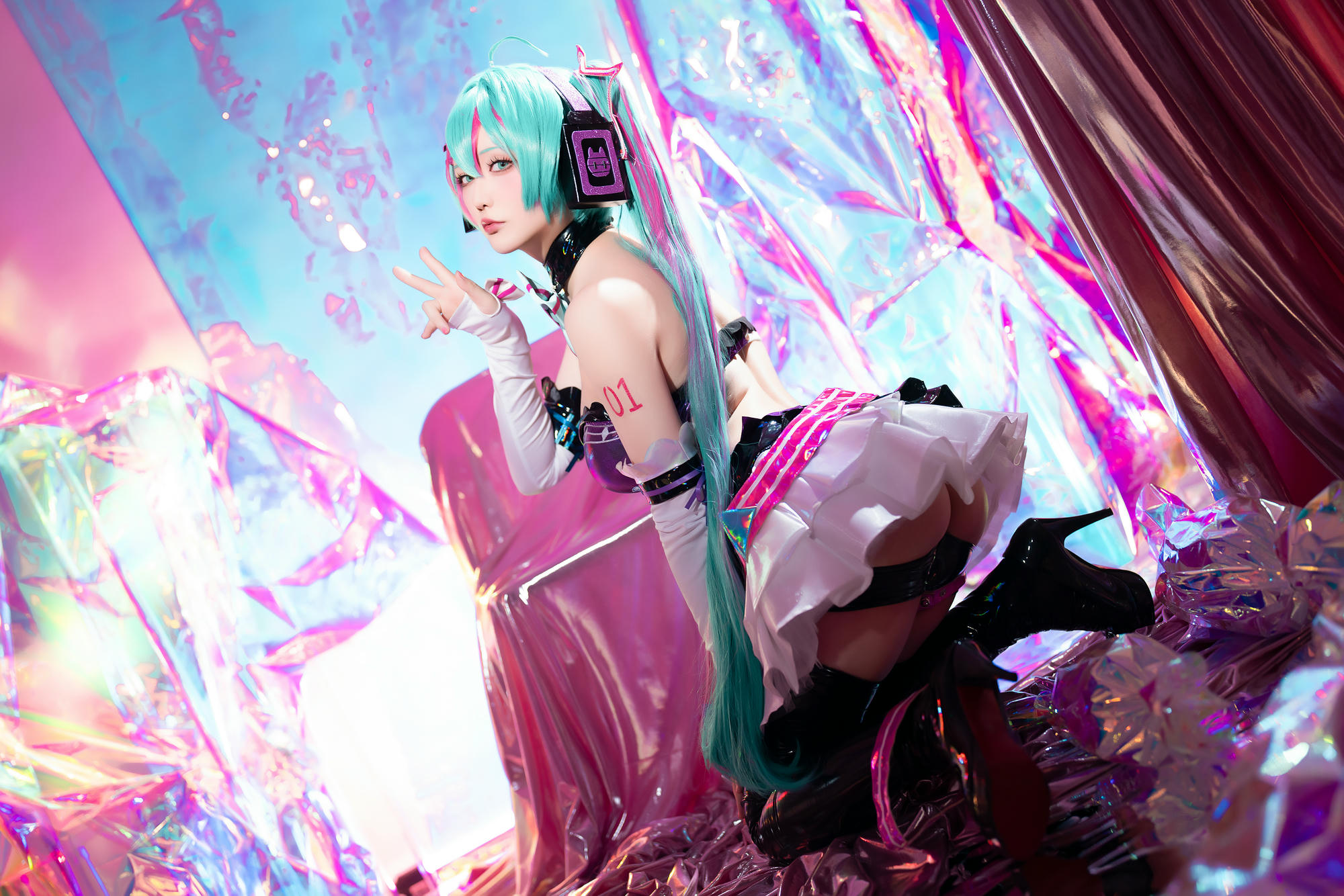 星之迟迟 NO.261 2024-7-B Miku初音未来 喵斯快跑 [73P1V 2.23GB]_第2集