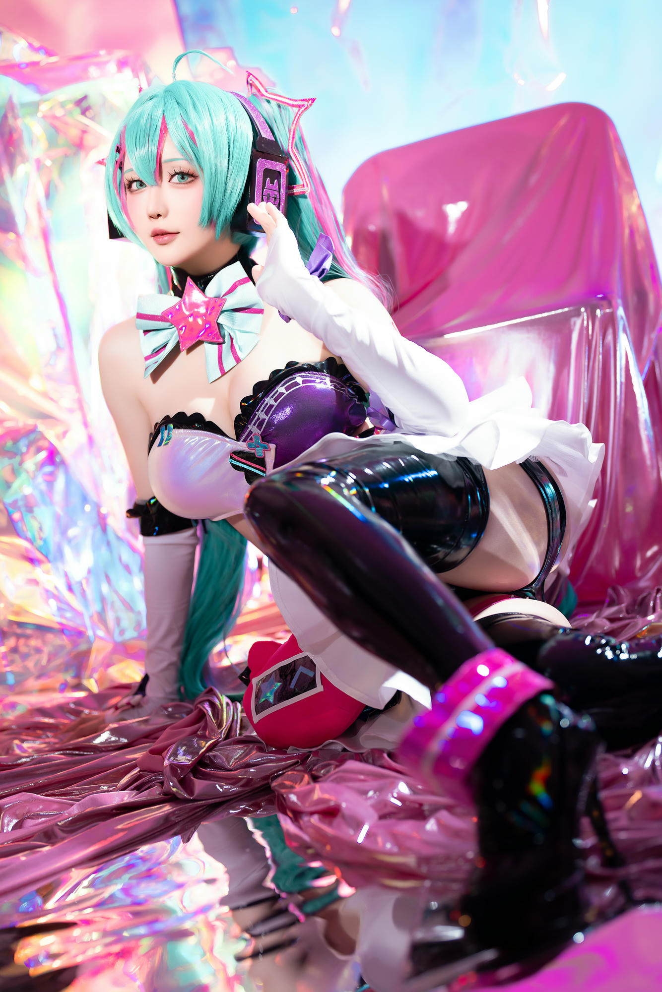 星之迟迟 NO.261 2024-7-B Miku初音未来 喵斯快跑 [73P1V 2.23GB]_第3集