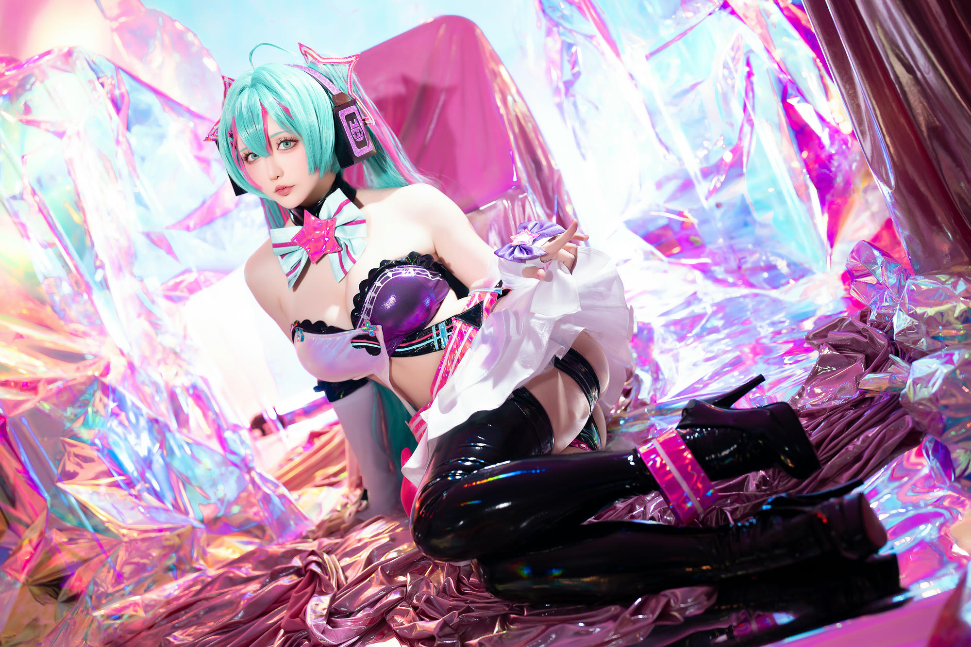 星之迟迟 NO.261 2024-7-B Miku初音未来 喵斯快跑 [73P1V 2.23GB]_第3集