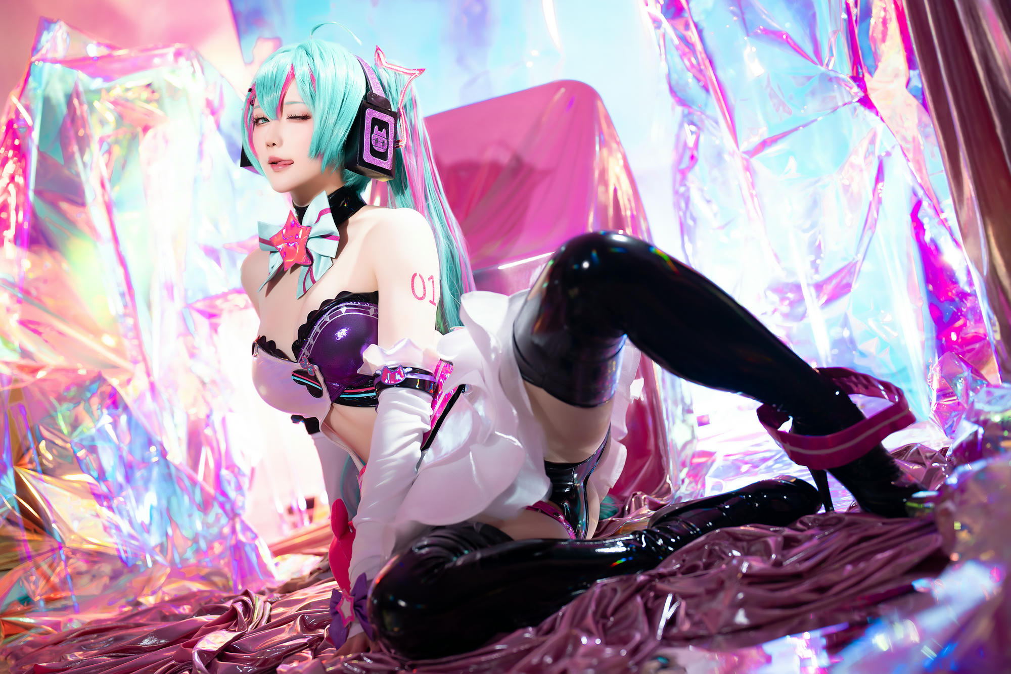 星之迟迟 NO.261 2024-7-B Miku初音未来 喵斯快跑 [73P1V 2.23GB]_第3集