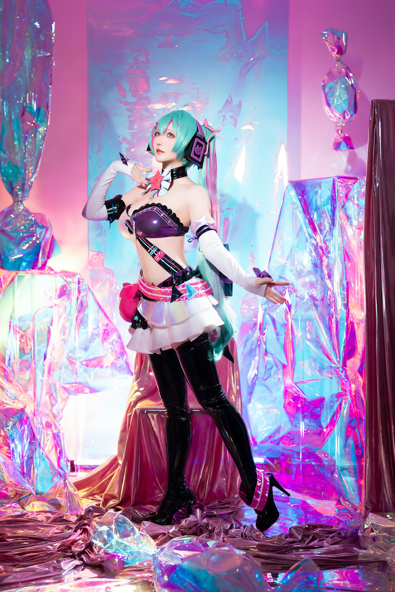 星之迟迟 NO.261 2024-7-B Miku初音未来 喵斯快跑 [73P1V 2.23GB]_第3集