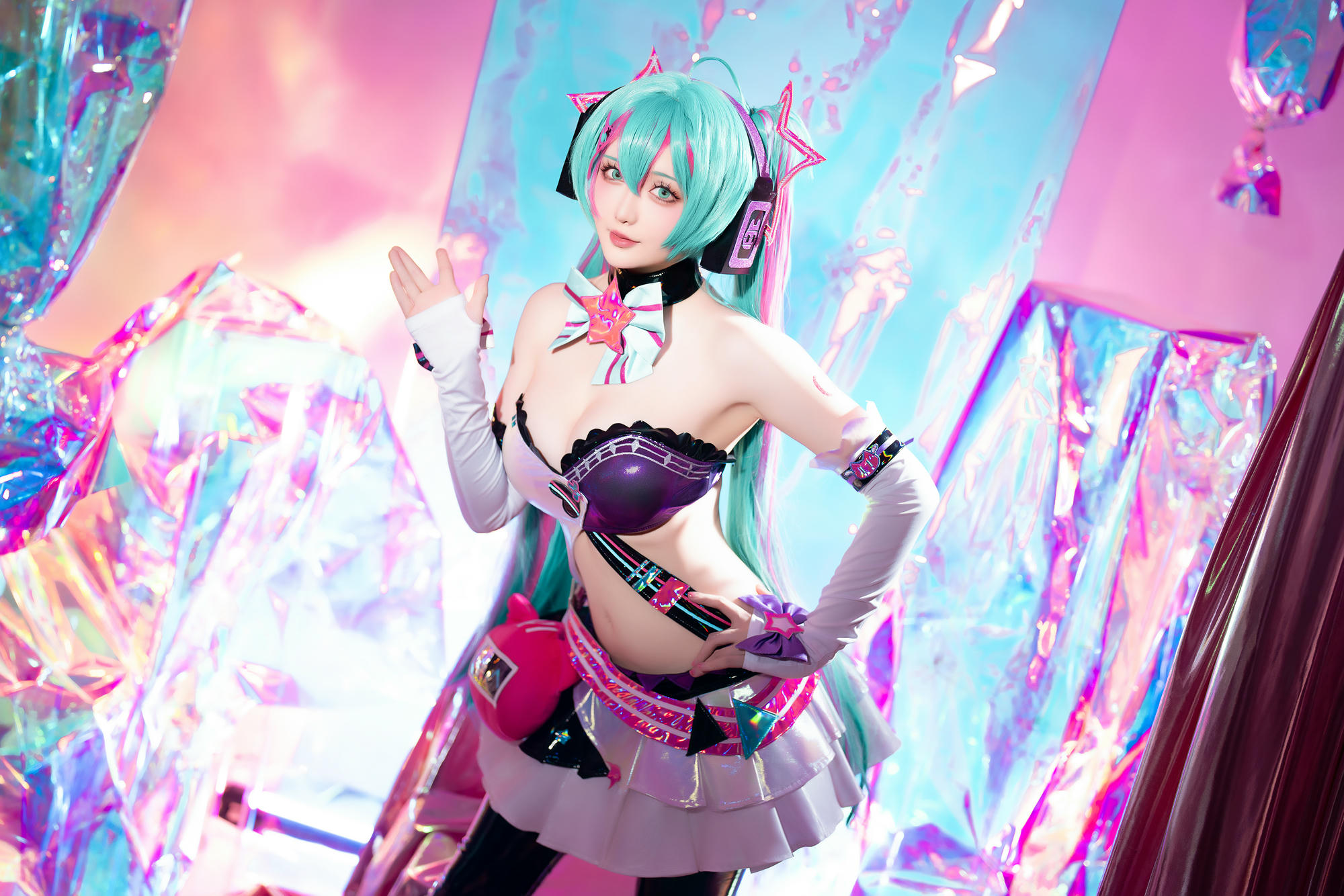 星之迟迟 NO.261 2024-7-B Miku初音未来 喵斯快跑 [73P1V 2.23GB]_第1集