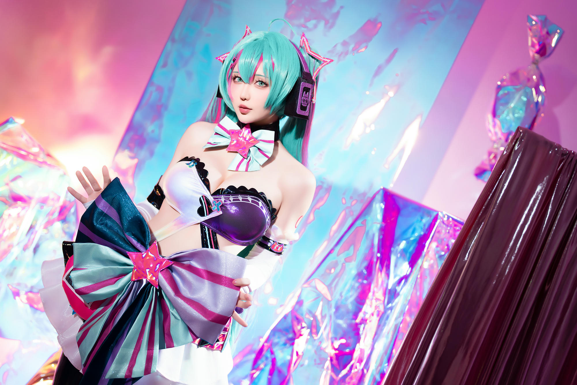 星之迟迟 NO.261 2024-7-B Miku初音未来 喵斯快跑 [73P1V 2.23GB]_第3集