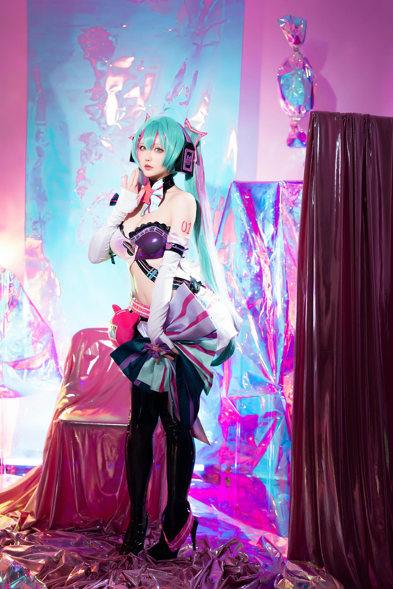 星之迟迟 NO.261 2024-7-B Miku初音未来 喵斯快跑 [73P1V 2.23GB]_第3集