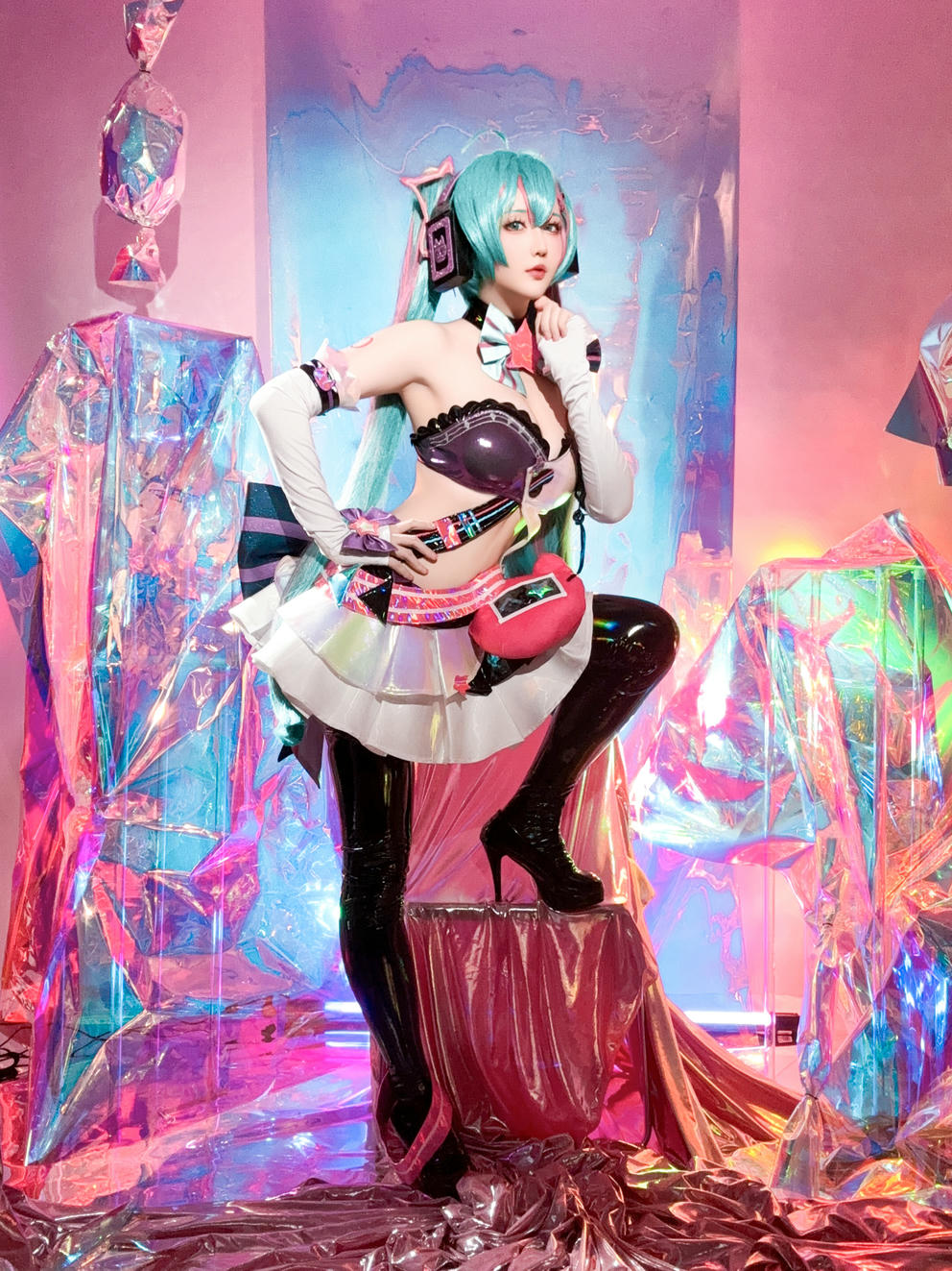 星之迟迟 NO.261 2024-7-B Miku初音未来 喵斯快跑 [73P1V 2.23GB]_第3集
