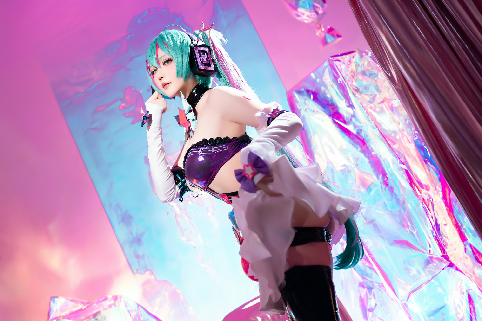 星之迟迟 NO.261 2024-7-B Miku初音未来 喵斯快跑 [73P1V 2.23GB]_第1集