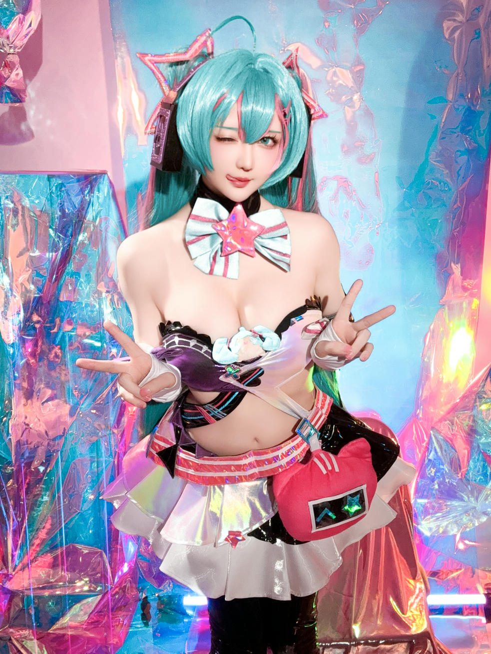 星之迟迟 NO.261 2024-7-B Miku初音未来 喵斯快跑 [73P1V 2.23GB]_第3集