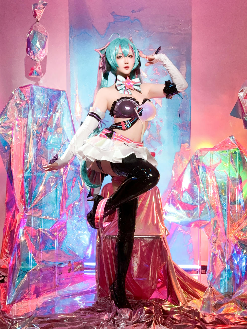星之迟迟 NO.261 2024-7-B Miku初音未来 喵斯快跑 [73P1V 2.23GB]_第4集
