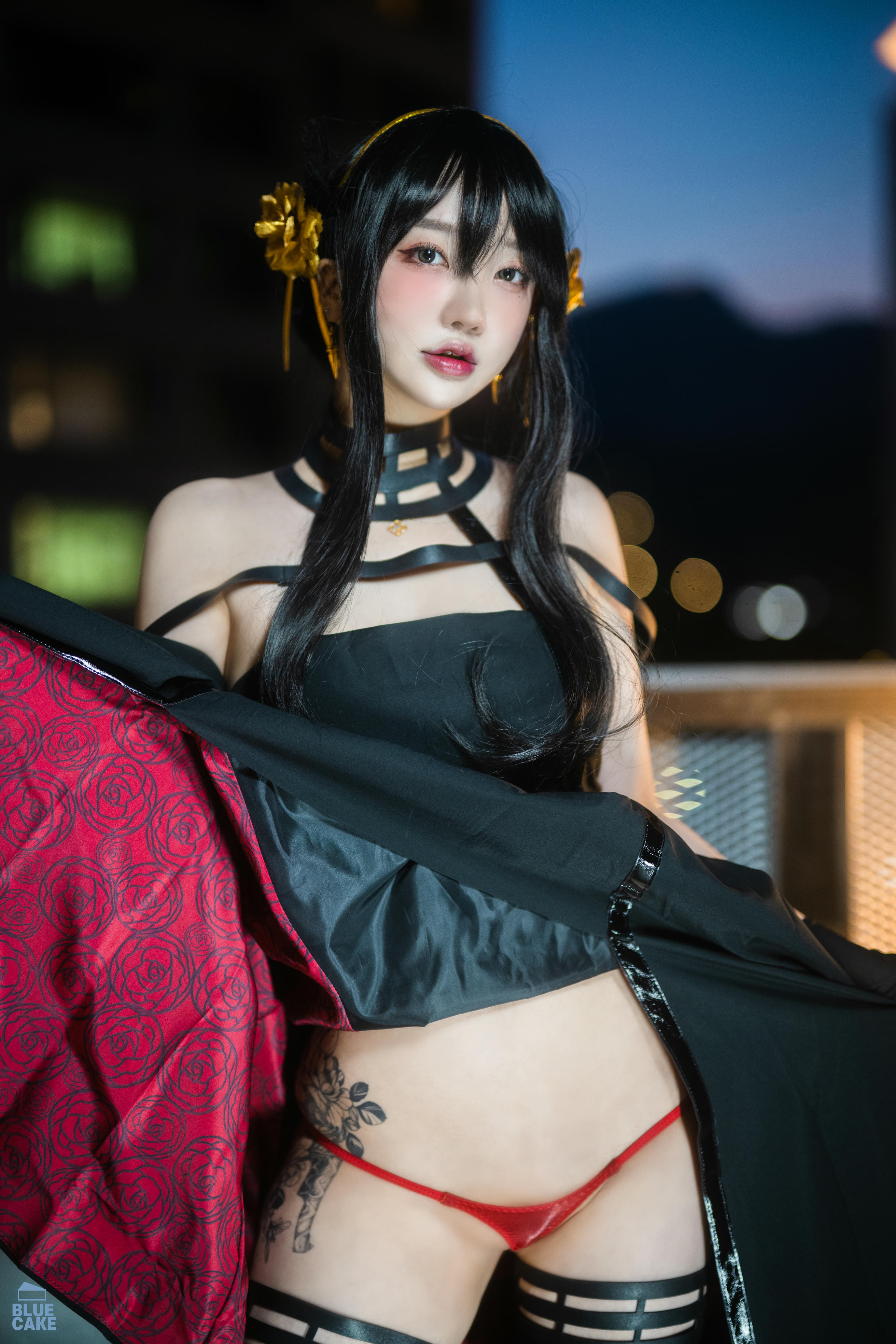 韩国模特孙乐乐-BLUECAKE Vol.0041 YeEun_BlackRose_RED+ [131P 3.25GB]_第1集